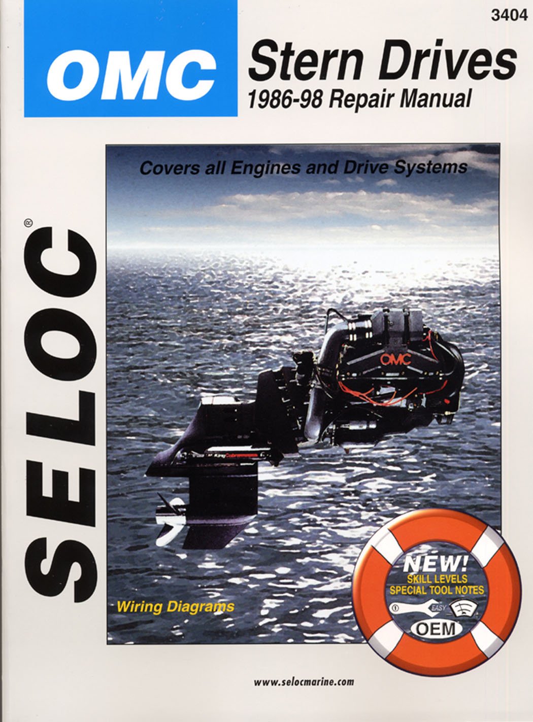 Sierra International 18-03404 Seloc Manual Omc Cobra Stern Drives Repair 1986-1998 Engine & Drive Systems