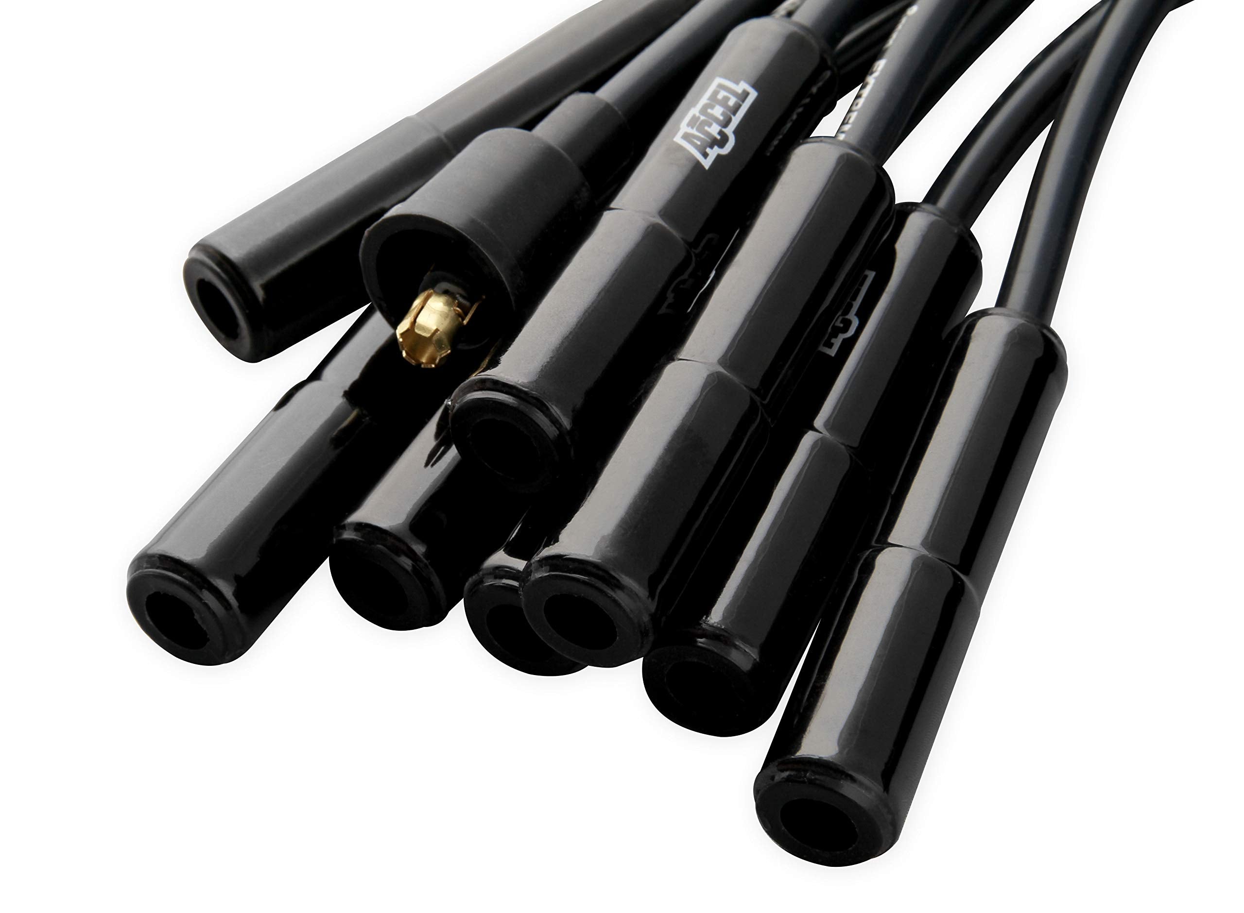 9000CK ACCEL Extreme 9000 Spark Plug Wire Set - Universal - 180 Degree Black Ceramic Boots