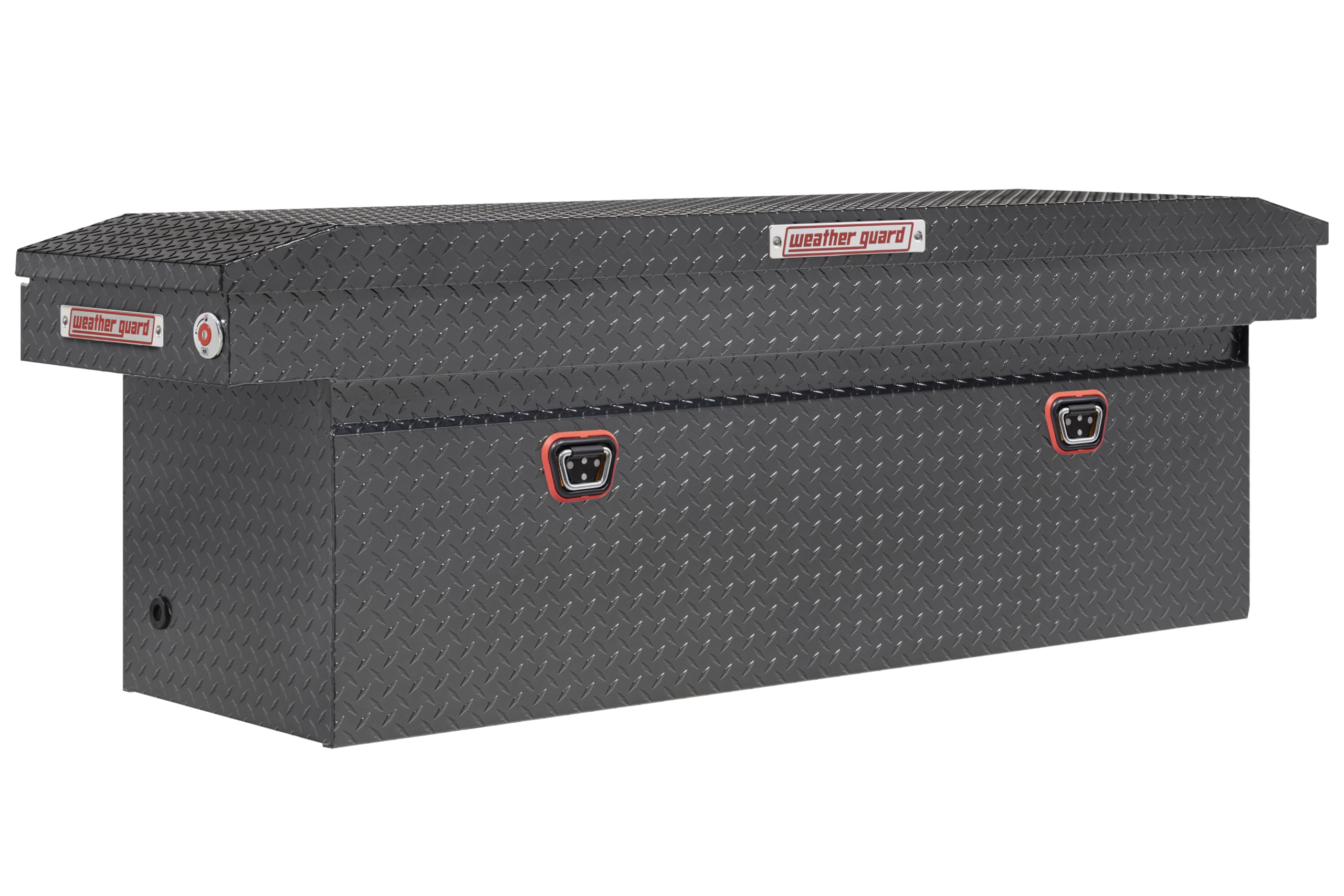 Weather Guard Saddle Truck Box Model 123-6-04, Aluminum, For Full Size Trucks, Deep, Gunmetal Gray, 15.0 cu ft capacity