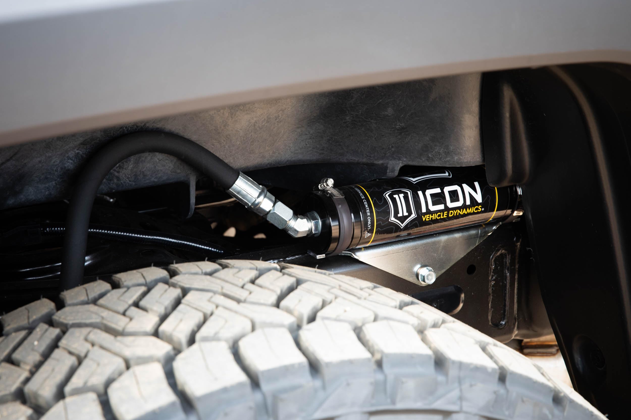 2024-2025 Toyota Tacoma ICON 57808P, 0-1" Lift, Rear, V.S. 2.5 Aluminum Series Shock Absorbers, Remote Reservoir, Pair