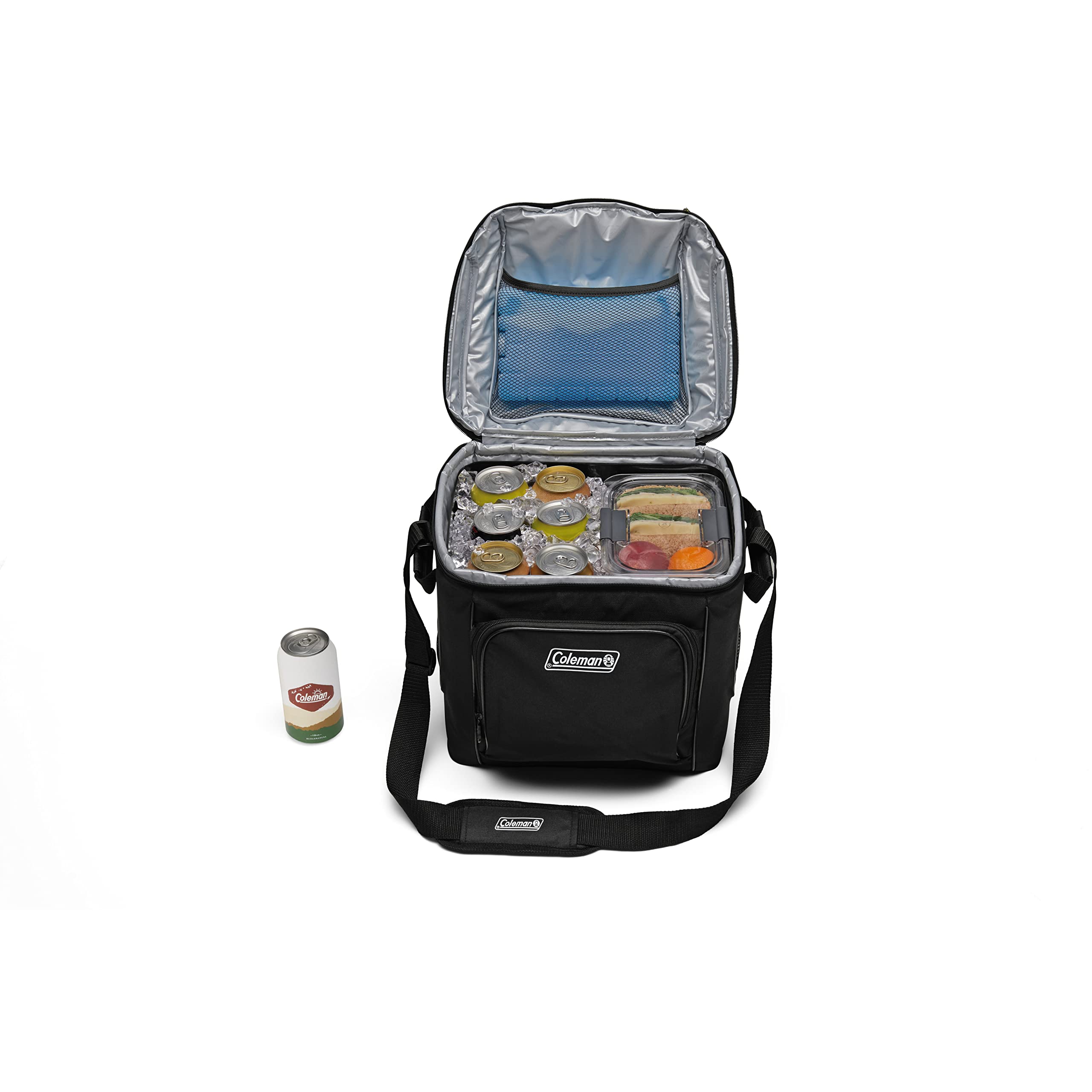 Coleman Insulated Chiller Soft Cooler, Leakproof 9/16/30 Can Cooler with 12+ Hour Ice Retention, Made with Recycled Materials, Great for Lunch, Camping, Beach, Pool, Sports, & More