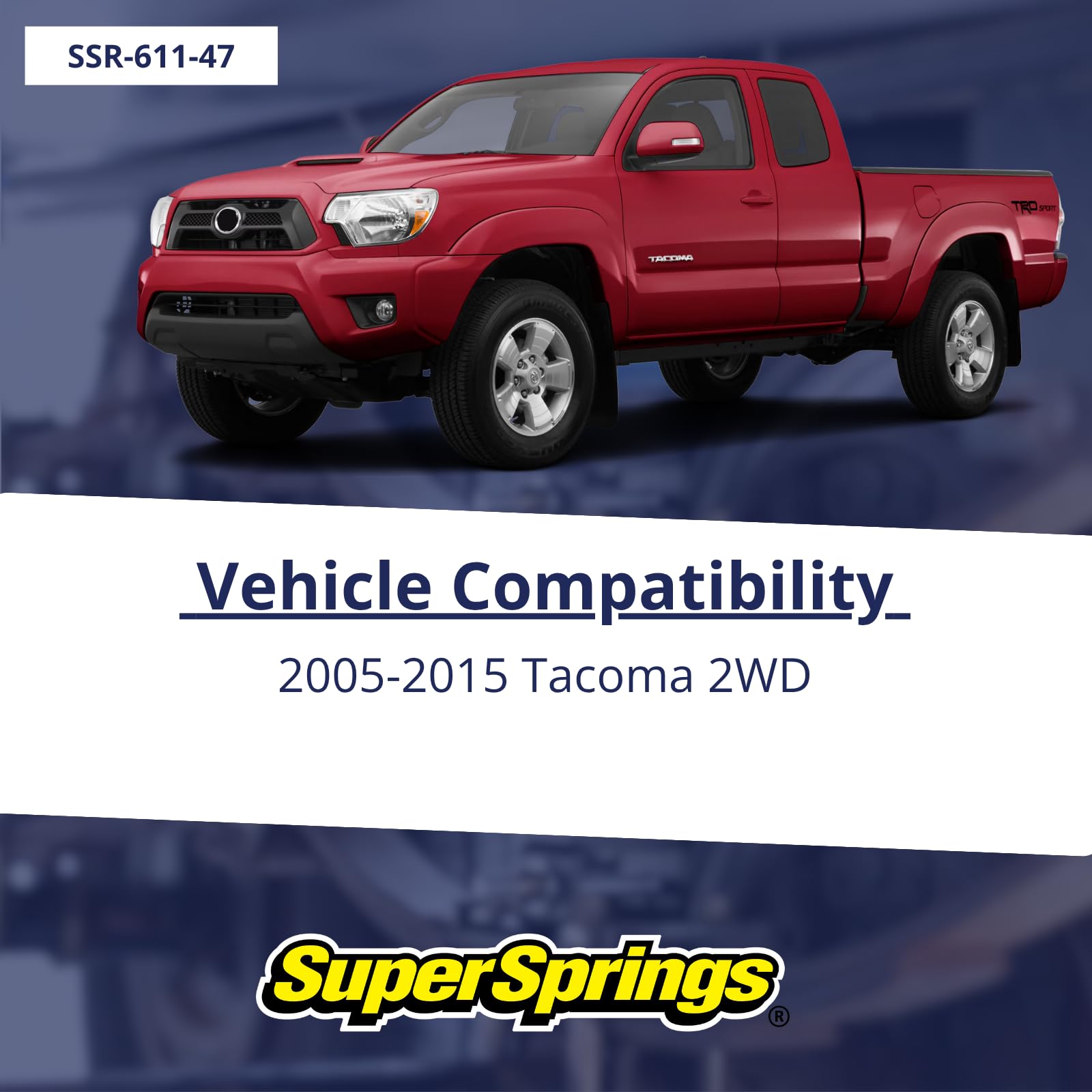 SumoSprings Rear for Toyota Tacoma, Black | SuperSprings SSR-611-47