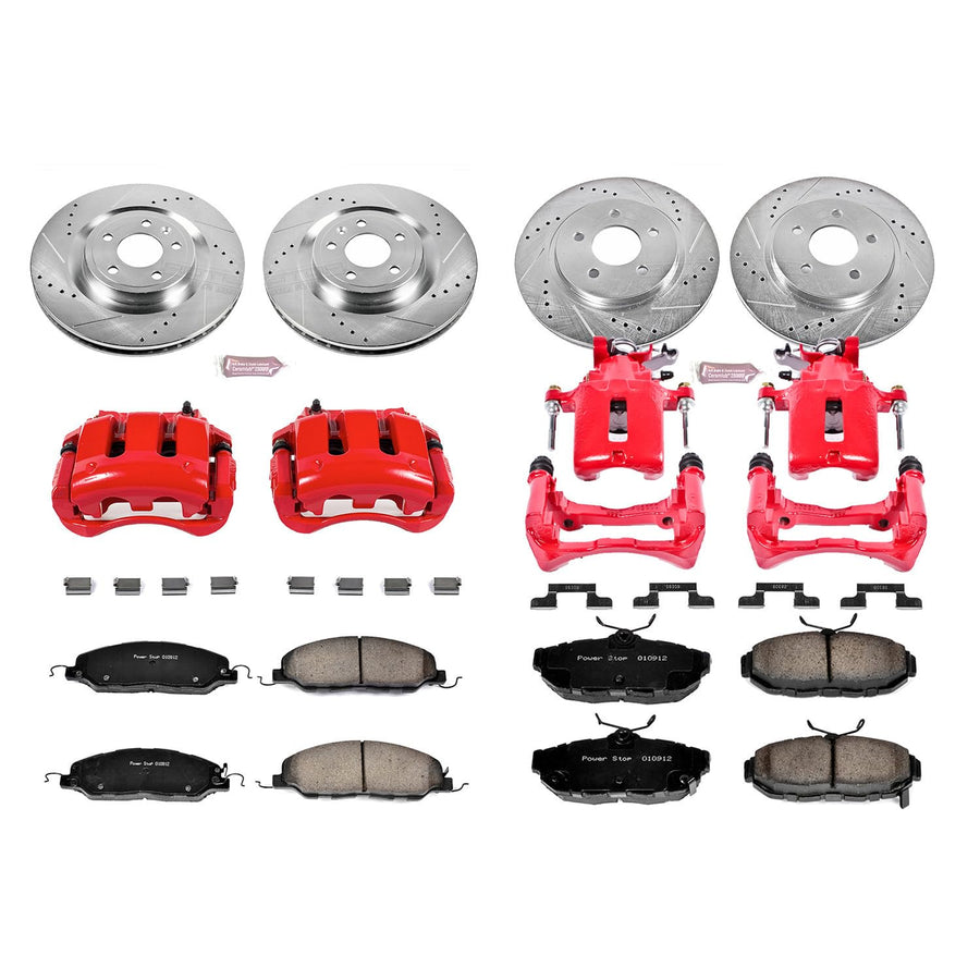 Power Stop Z23 Evolution Sport Brake Kit with Calipers For 2011-2012 Honda Accord [Model Specific]