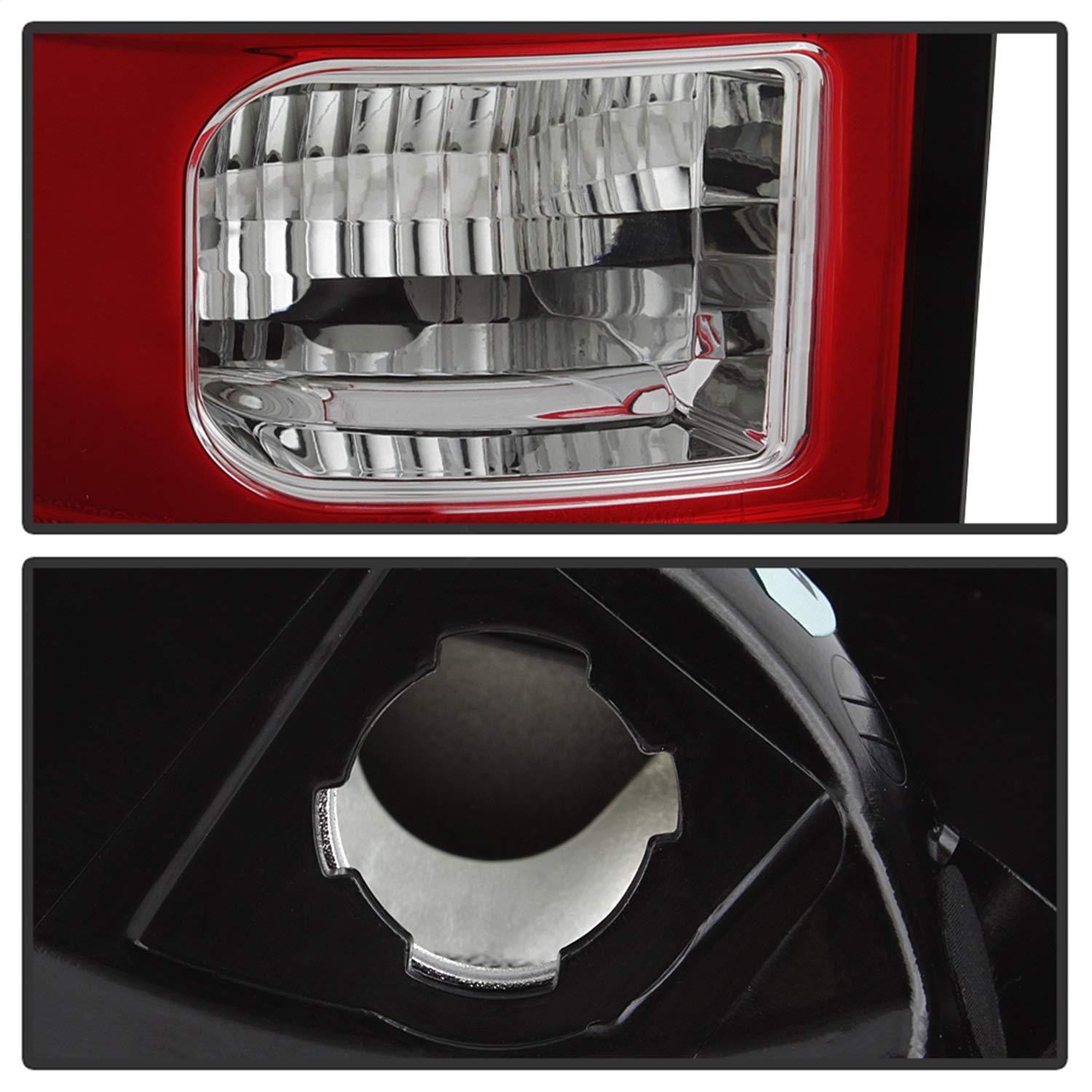 Dodge Ram 1500 13-18 / Ram 2500/3500 13-18 Spyder 5084071 LED Tail Lights - LED Model only (Not Compatible With Incandescent Model) - Red Clear