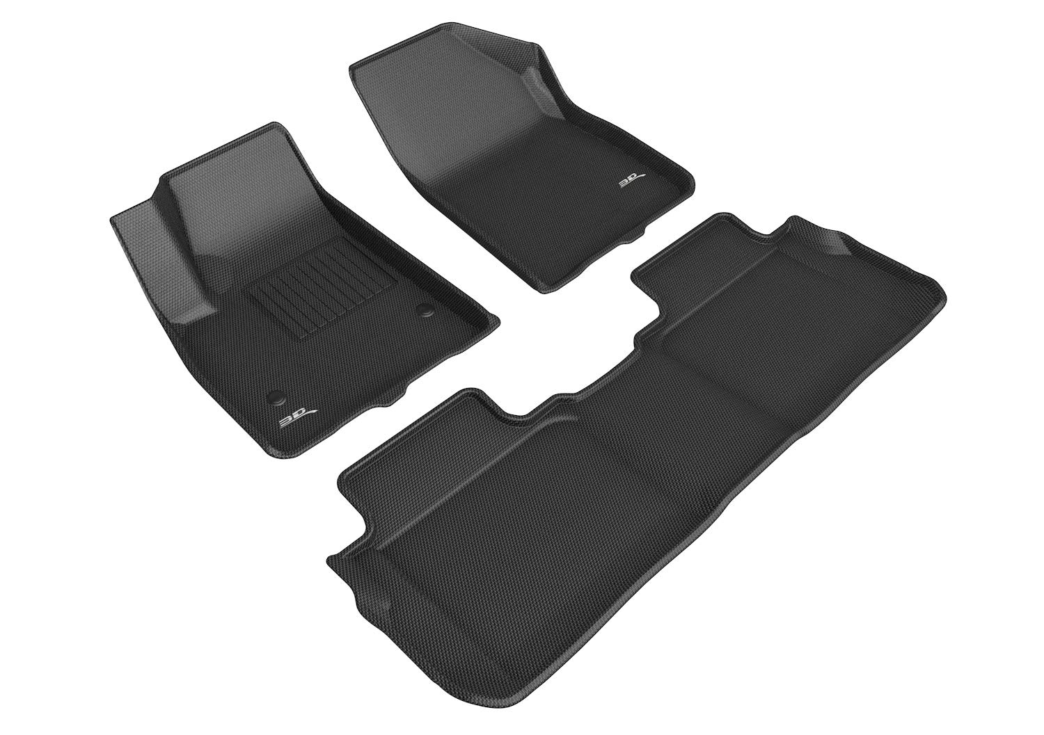 Custom Fit 3D MAXpider Kagu Floor Mat (Black) Compatible with Chevrolet Blazer 2019-2024 - Full Set