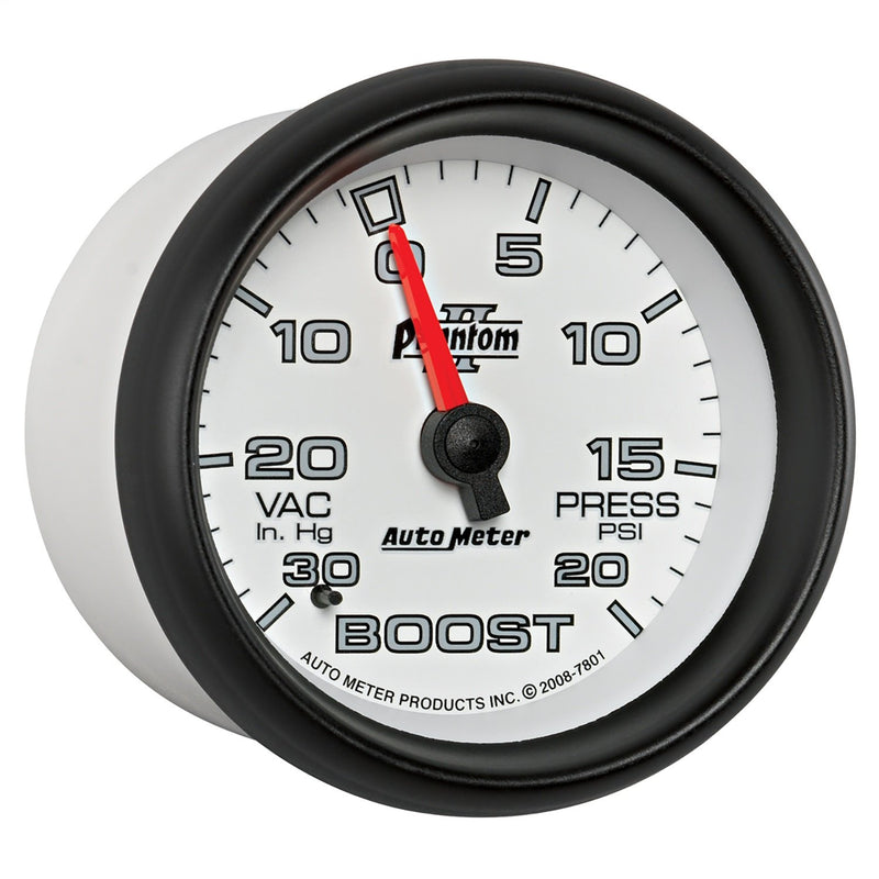 Auto Meter Phantom II 7801 Mechanical Boost/Vacuum Gauge