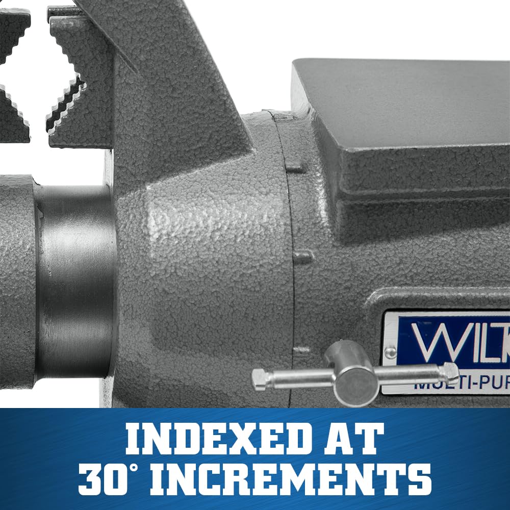 Multi-Purpose Wilton Bench Vise, 6-1/2" Jaw Width, 6-1/4" Jaw Opening, 3-1/4" Throat (Model 650P)