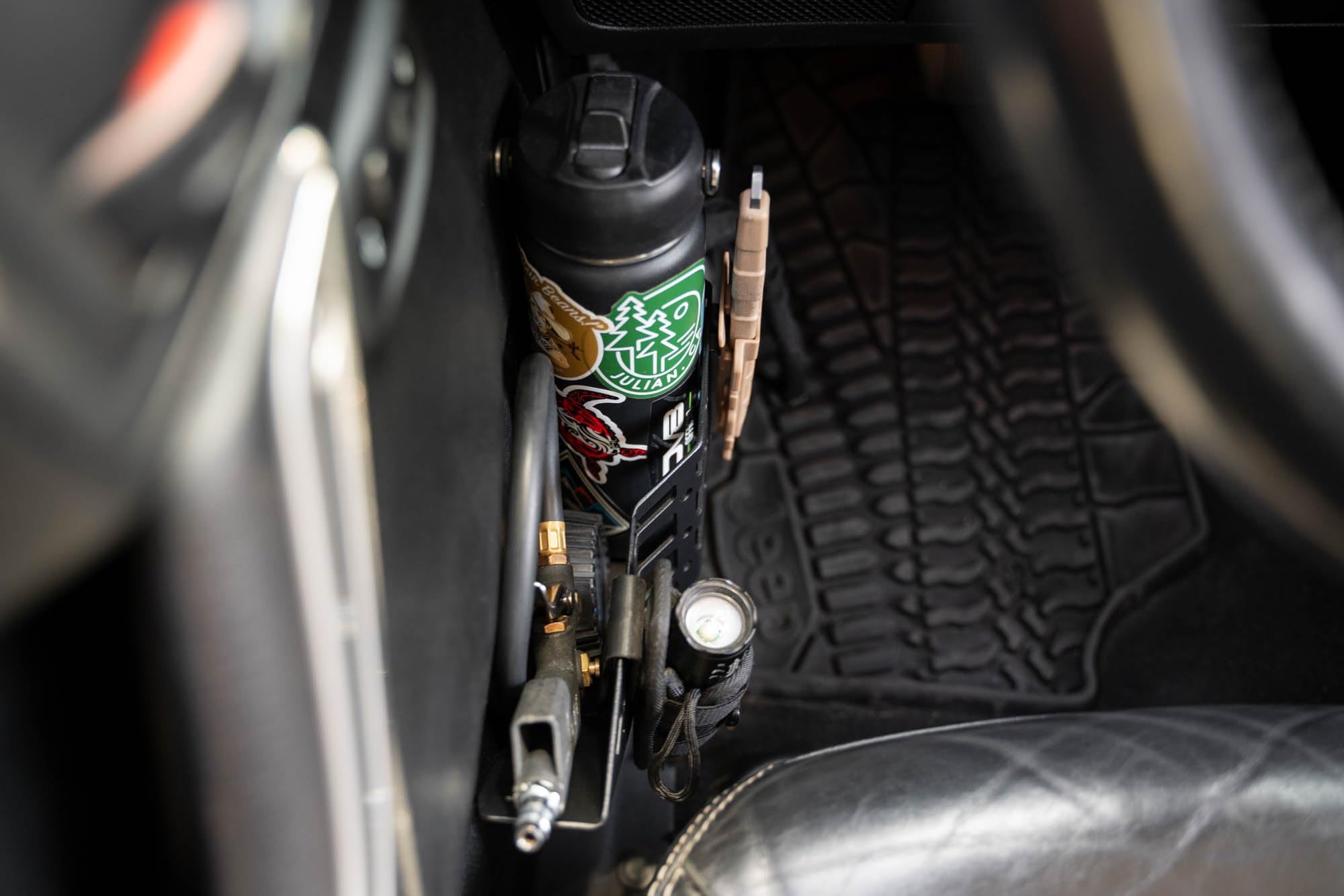 DV8 Offroad Molle Panels for Front Door Pocket 2011-2018 Jeep Wrangler JK | Rigid Steel Pockets | Replaces The Factory Netting | Mounts Daily Gear | Front Panel Protrusion for Water Bottle Storage