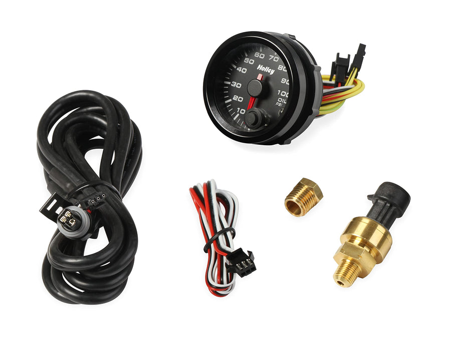 26-601 Holley Analog Style Oil Pressure Gauge