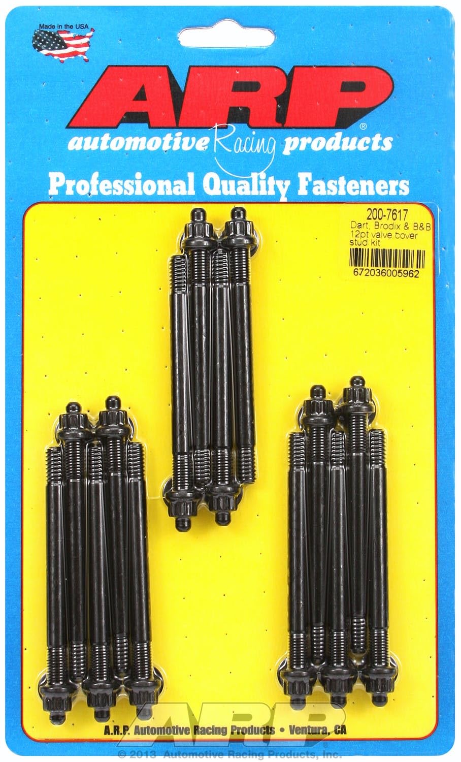 ARP 200-7617 12Point Head Valve Cover Stud Kit For Cast Aluminum Cover 14Pieces