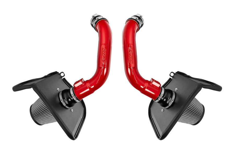Red HPs Air Intake Kit with Heat Shield Compatible for 2023-2024 Toyota Sequoia 2022-2024 Tundra 3.4L Turbo, 827-726R