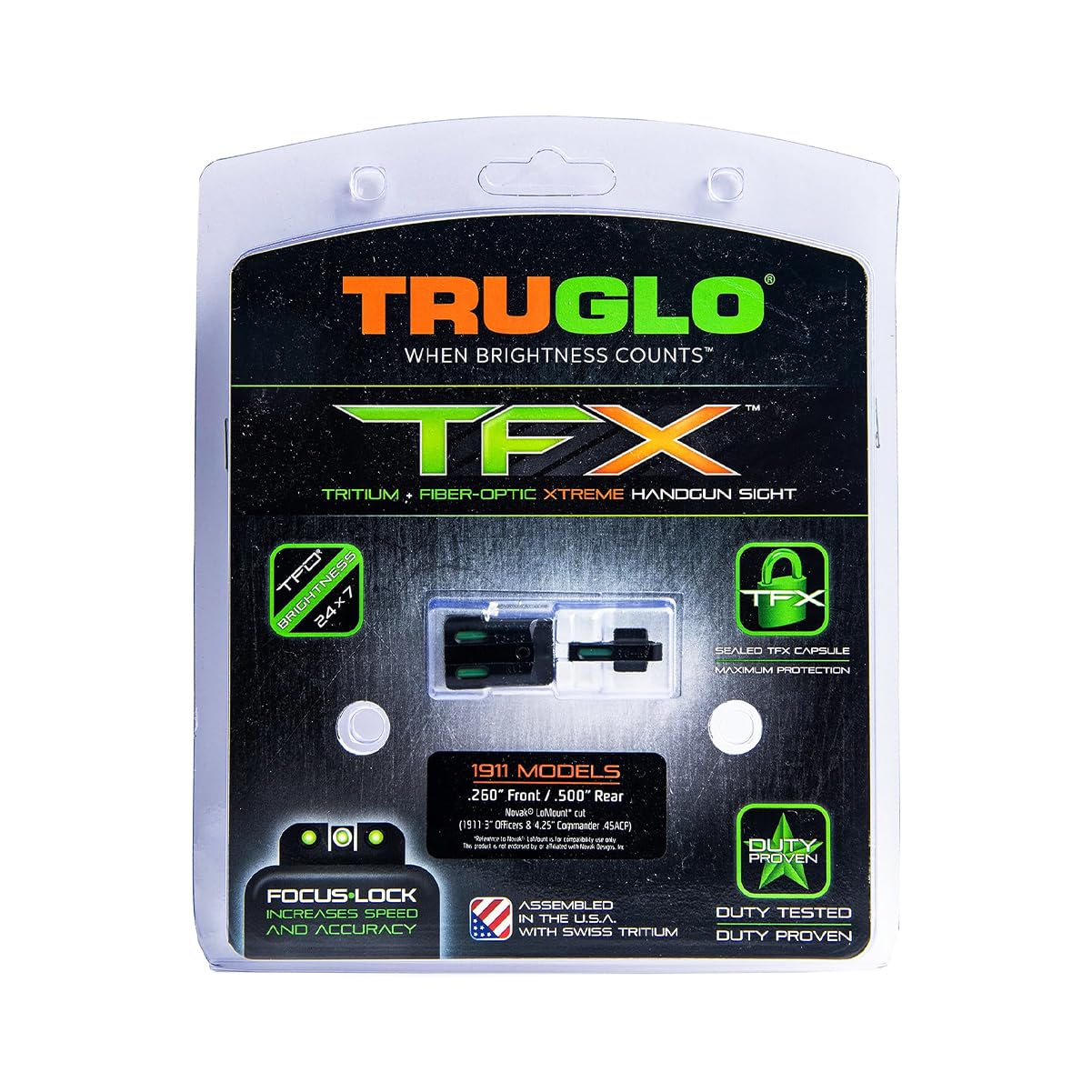 TFX 1911 TRUGLO 260/500 Set (TG13NV3A)