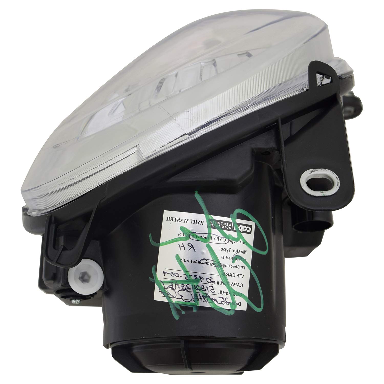 Left TYC Headlight Assembly Compatible with 2012-2019 Fiat 500