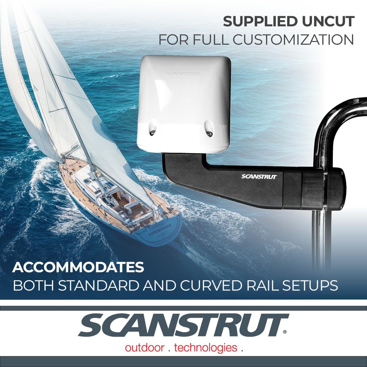 ScanPod Rail Pod SPR-1U-RM Uncut for Small Screens, Switches and Controllers