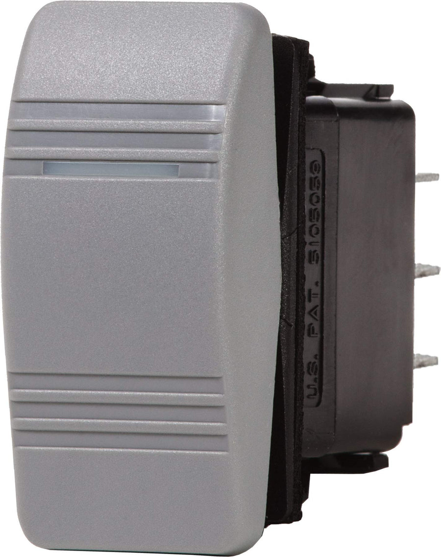 Blue Sea Systems Contura 8221 (ON)-OFF-ON DPDT Switch, Grey