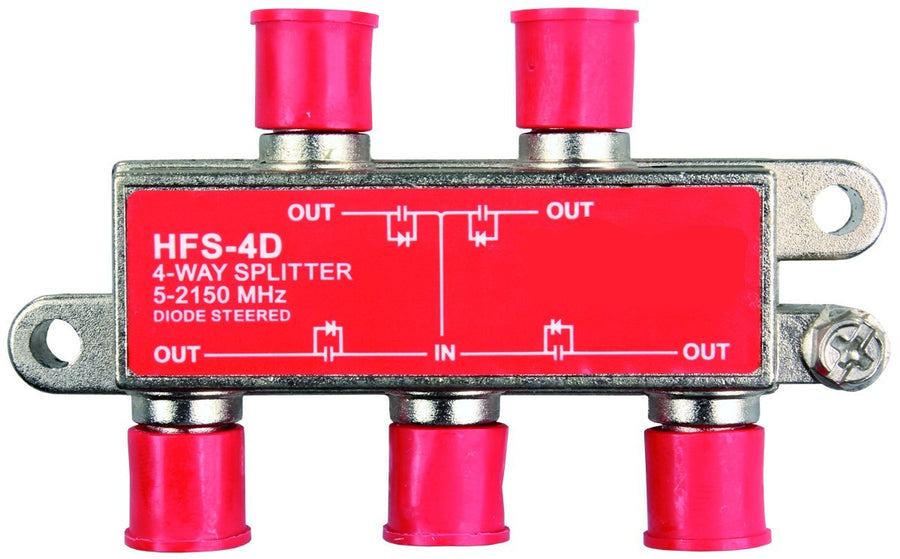 2 GHz JR Products HD/Satellite Line Splitter - 4-Way