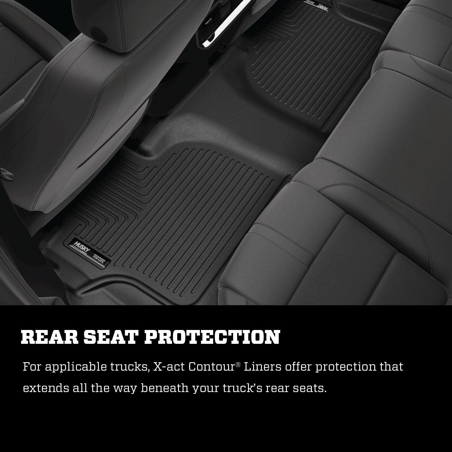 Husky Liners X-act Contour Floor Mats | 2nd Row, 1-pc Black - 52921 Fits 2016 - 2020 Buick Envision