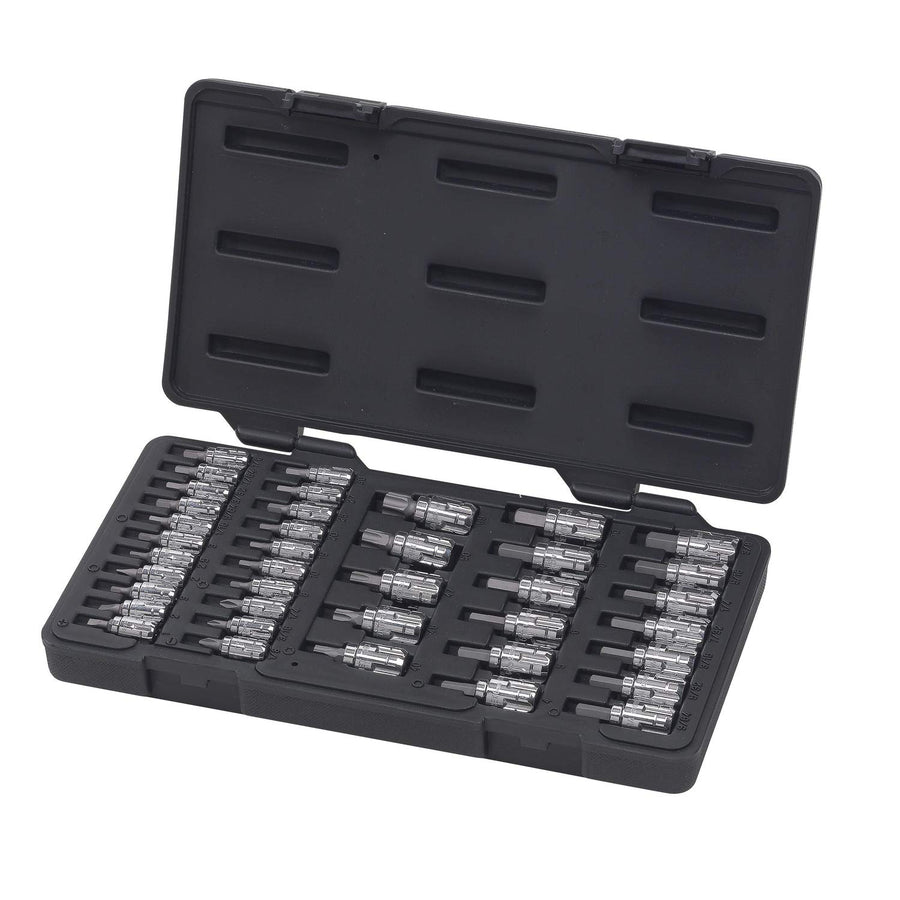 GEARWRENCH 39 Pc. Pass-Thru™ Bit Socket Set 1/4" & 3/8" Drive, Standard Hex/Slotted/Phillips®/Torx, SAE/Metric - 890040