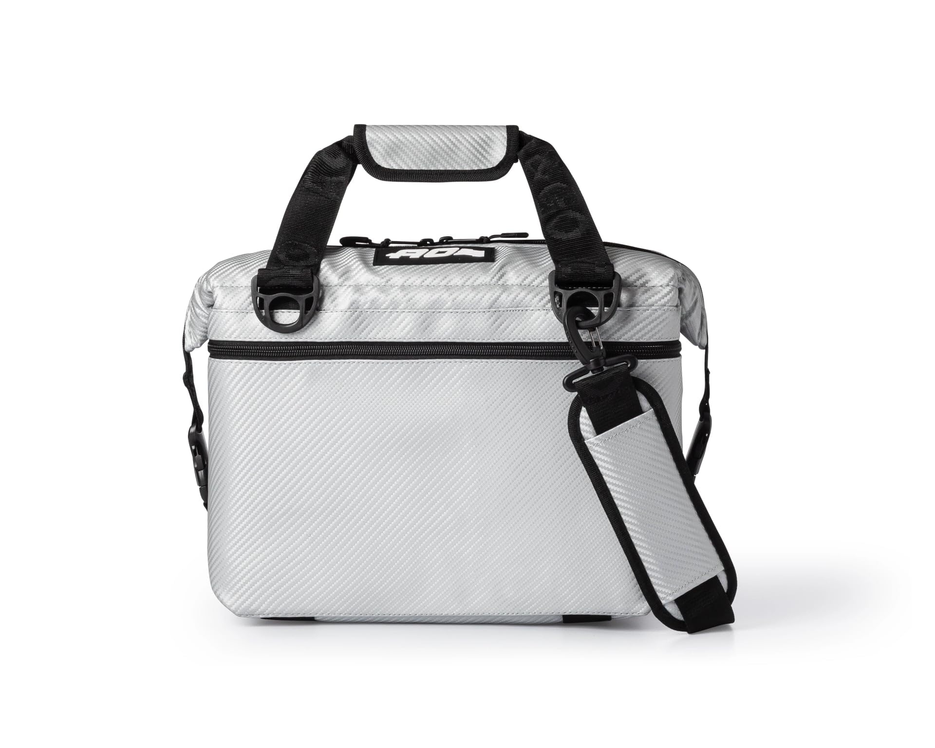 AO Coolers Carbon Expedition Soft Cooler with High-Density Insulation, Silver, 12-Can