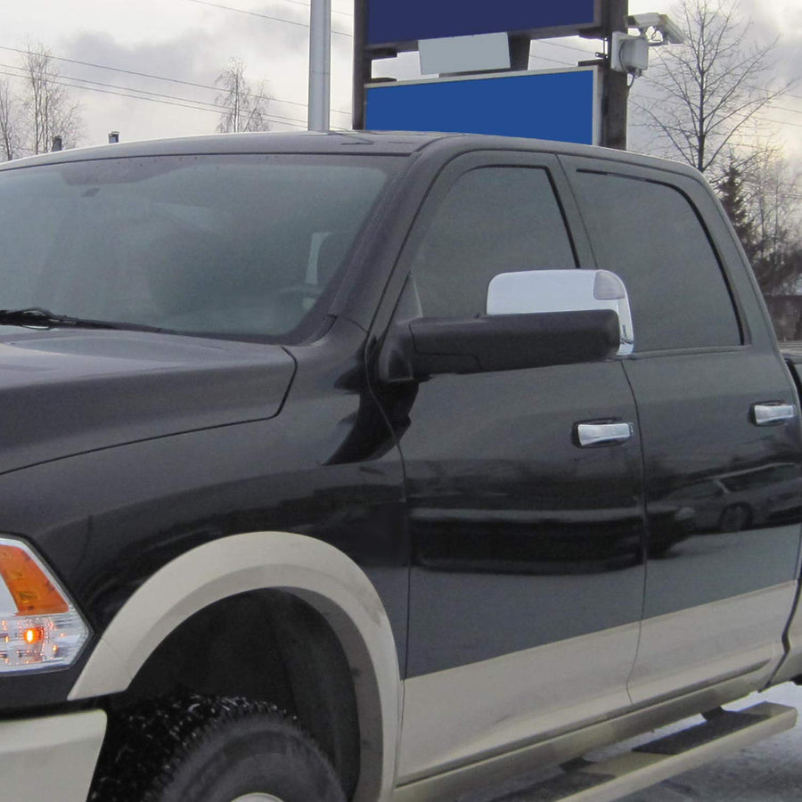 Spec-D Tuning Auto Fold Power Heated Tow Mirrors+LED Puddle Lamps+Turn Signal Compatible with Dodge Ram 1500 2009-2012
