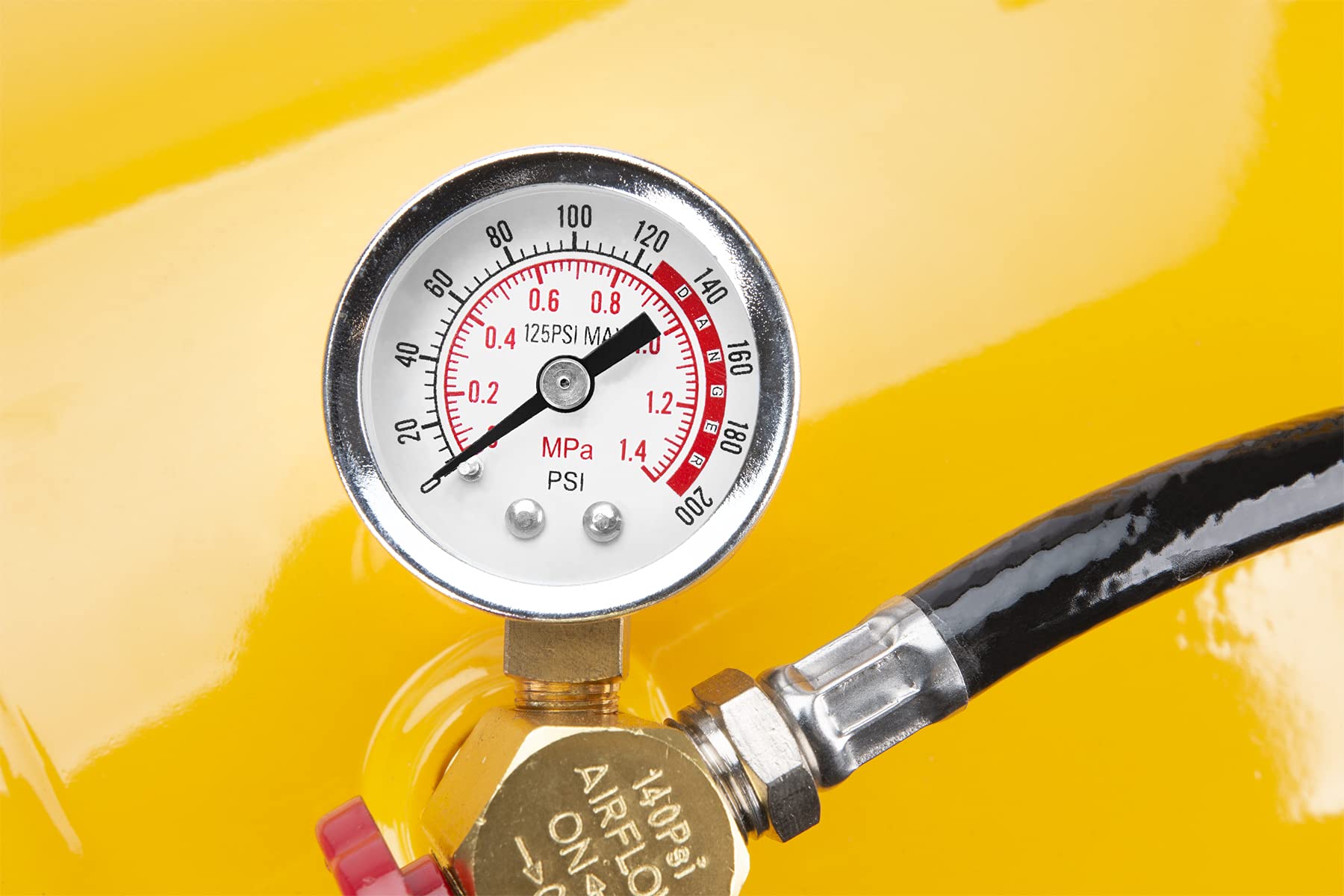 W10055 Performance Tool 0-200 PSI Air Gauge for Air Tank Accessory