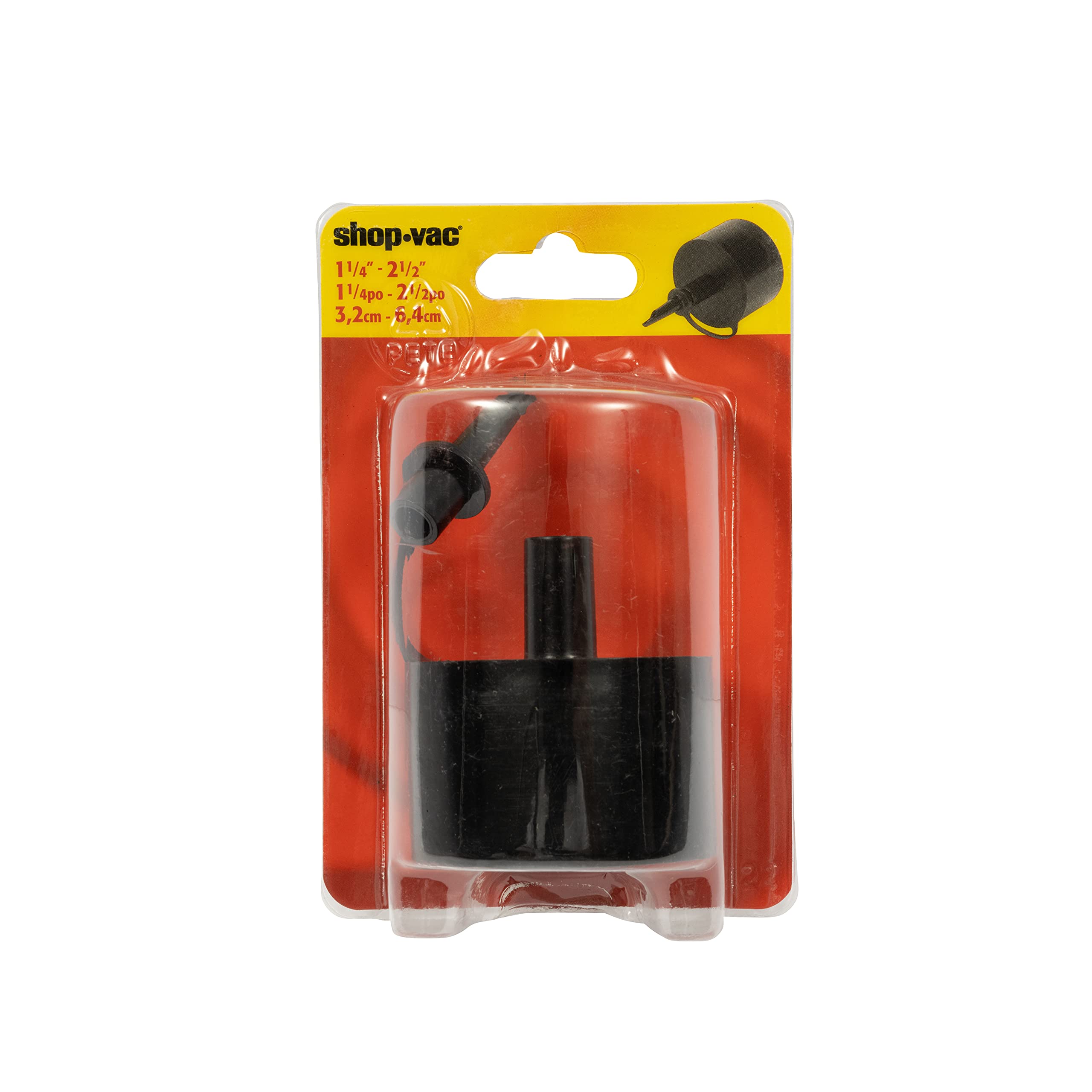 Inflator Nozzle Shop-Vac 9196000, Ideal For Inflatable Items, Easy To Attach And Use, Fits 1.25 Inc and 2.5 Inch Diameter Hoses
