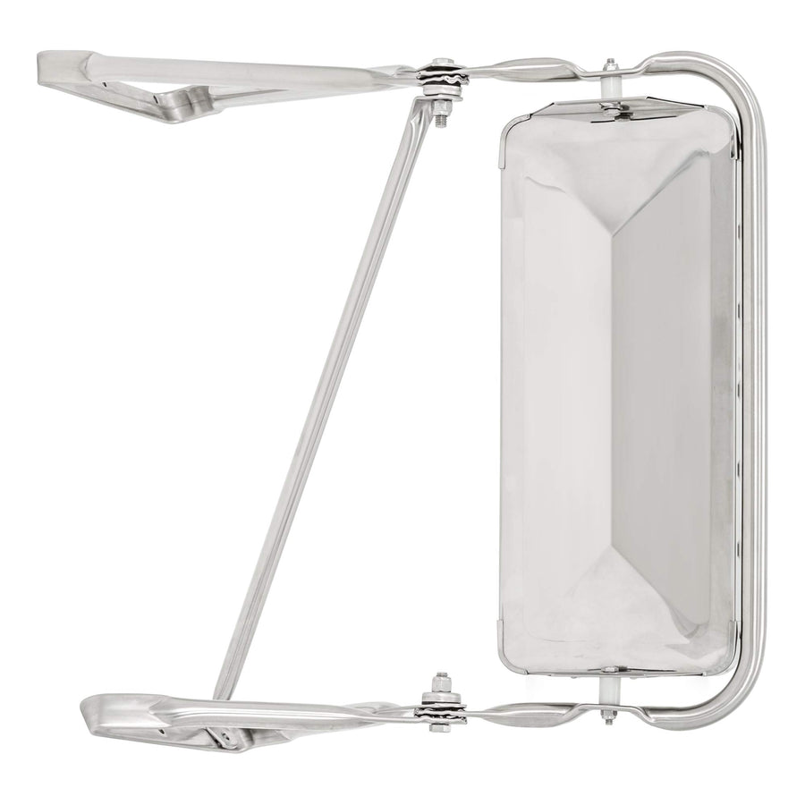 Custom RETRAC West Coast Mirror Assembly, Stainless Steel