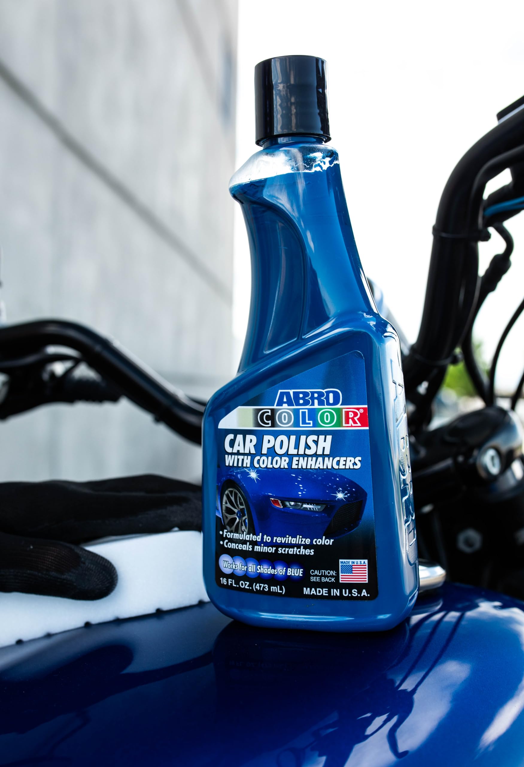 Car Polish ABRO Blue: Scratch Remover for Vehicles and Car Paint Scratch Repair Restorer Wax, Polishing Compound for Car Detailing, Paint Scratch Repair for Vehicles, Car Scratch Remover 16oz.