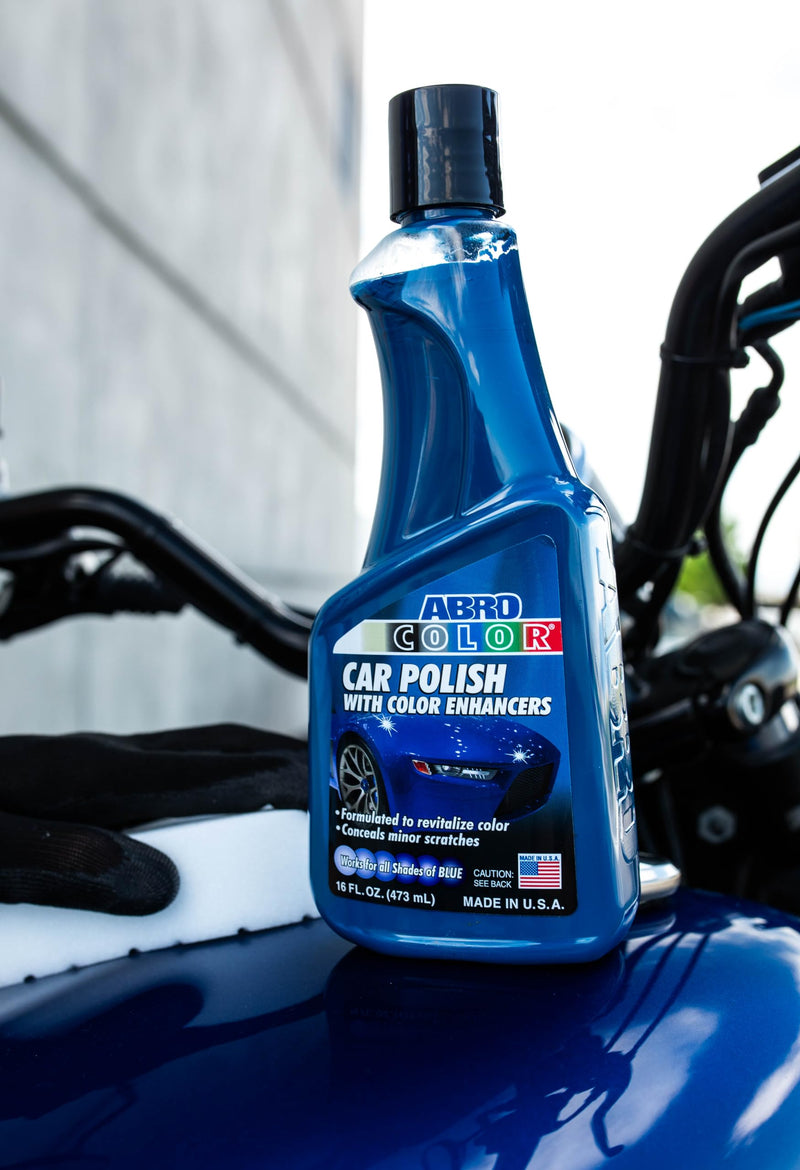 Car Polish ABRO Blue: Scratch Remover for Vehicles and Car Paint Scratch Repair Restorer Wax, Polishing Compound for Car Detailing, Paint Scratch Repair for Vehicles, Car Scratch Remover 16oz.