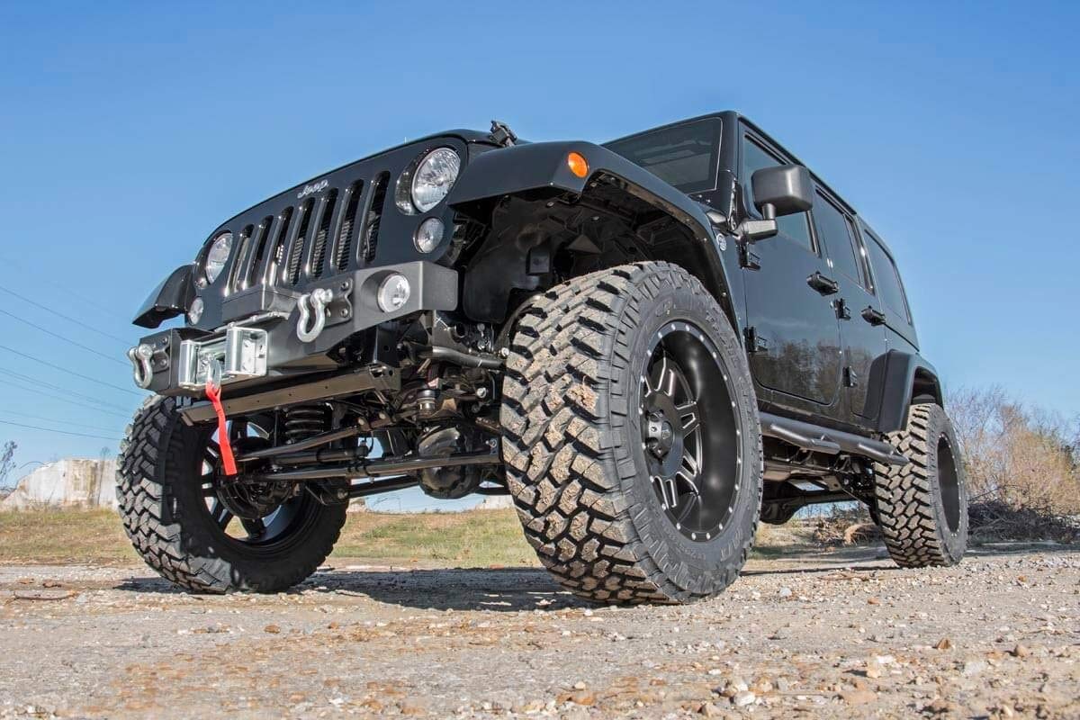 Rough Country Hybrid Stubby Front Bumper for 2007-2018 Jeep Wrangler JK - 1062