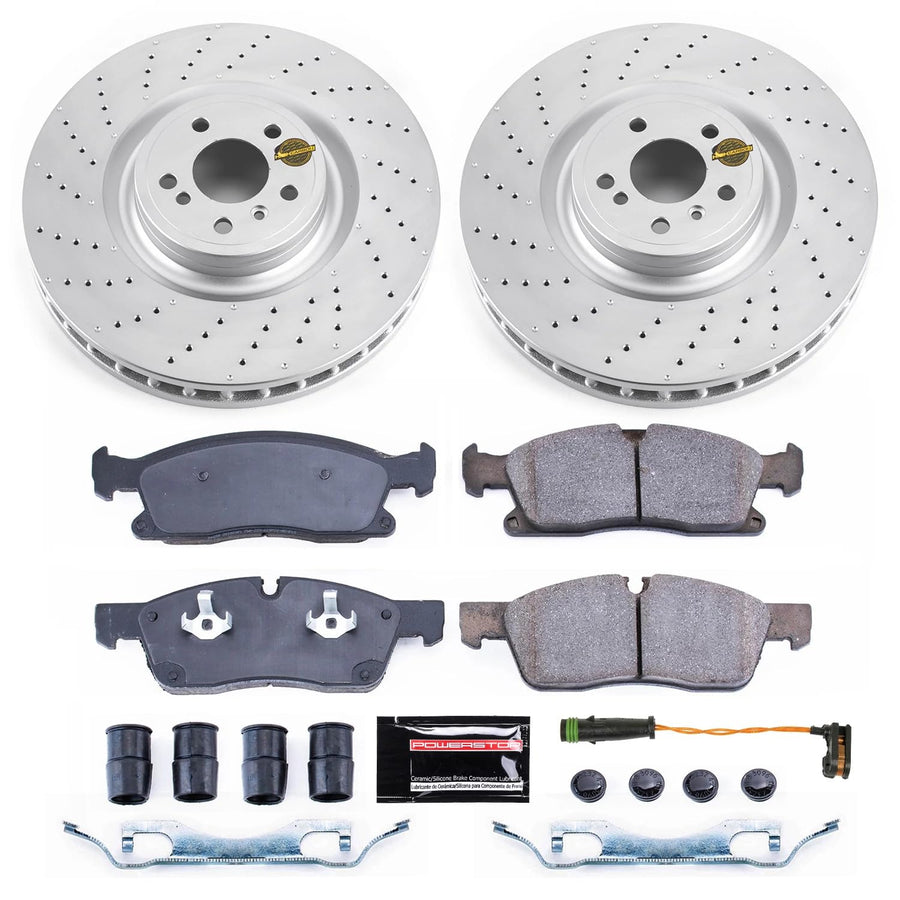 Coated Brake Rotor and Ceramic Brake Pads- Front Power Stop CRK6899