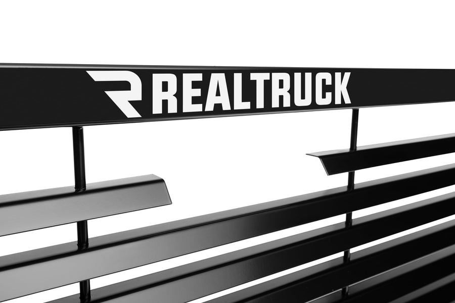 BACKRACK RealTruck Louvered Rack Frame Only | Black, No Drill | 12900 | Fits 2019-2025 Chevrolet/GMC Silverado/Sierra 1500; 2008-2019 & 2022-2025 Toyota Tundra; 2009-2025 Ford F-150 & Others