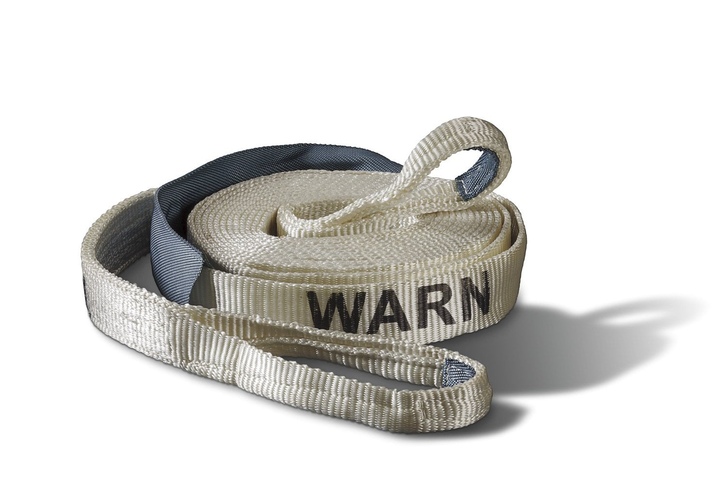Nylon Webbing WARN 88922 Premium Recovery Strap, 7.2 Ton (14,400 lb) Capacity, 2" Width x 30' Length, White
