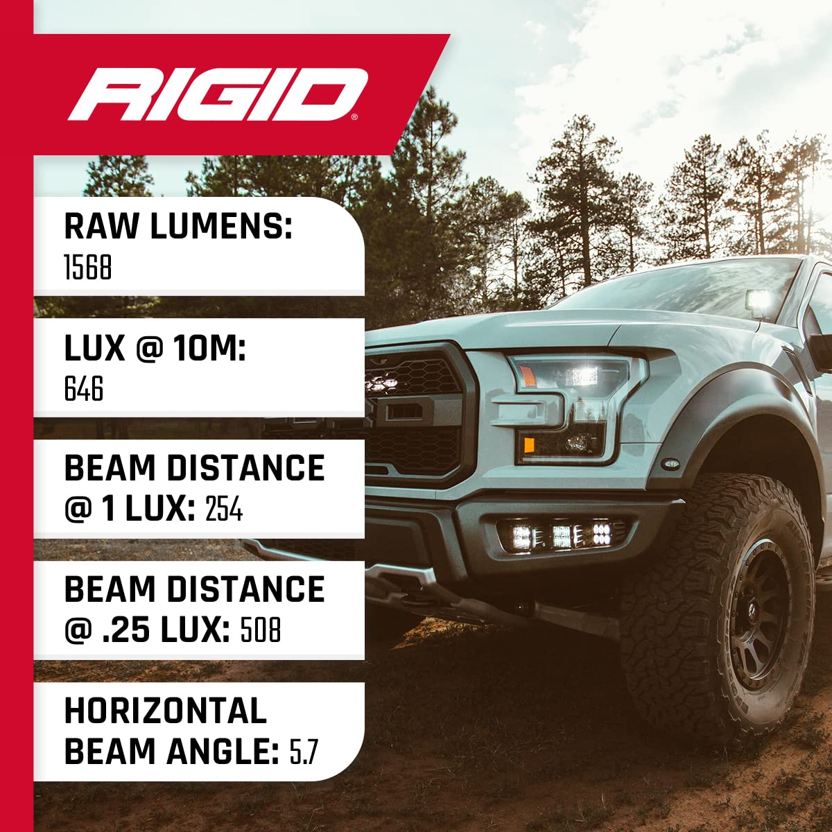 Back-Up Light Kit Rigid Industries 20541 (Ignite LED Diffused, Surface Mount) Black