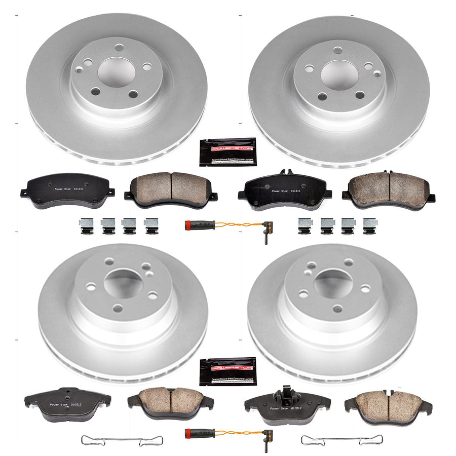 Power Stop Z23 Evolution Geomet Coated Brake Kit For Mercedes-Benz GLK250 2013-2015, GLK350 2010-2015 [Model Specific]