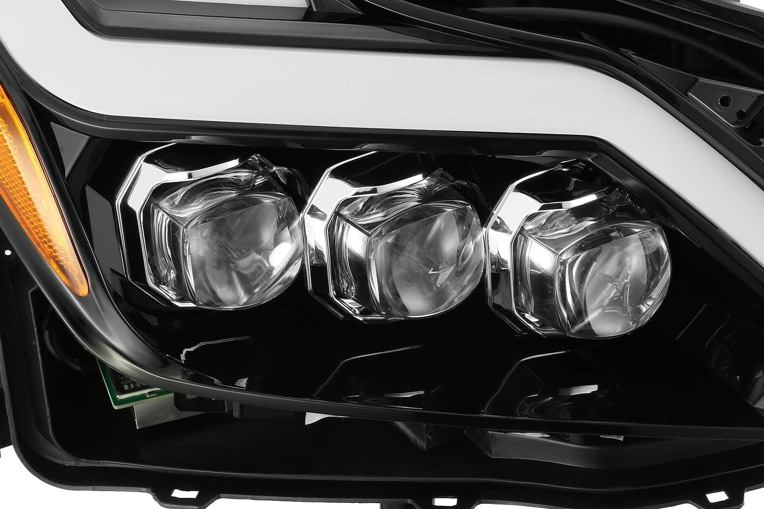 NOVA LED Projector Headlights AlphaRex 08-13 Infiniti G37 Plank Style Design Gloss Black