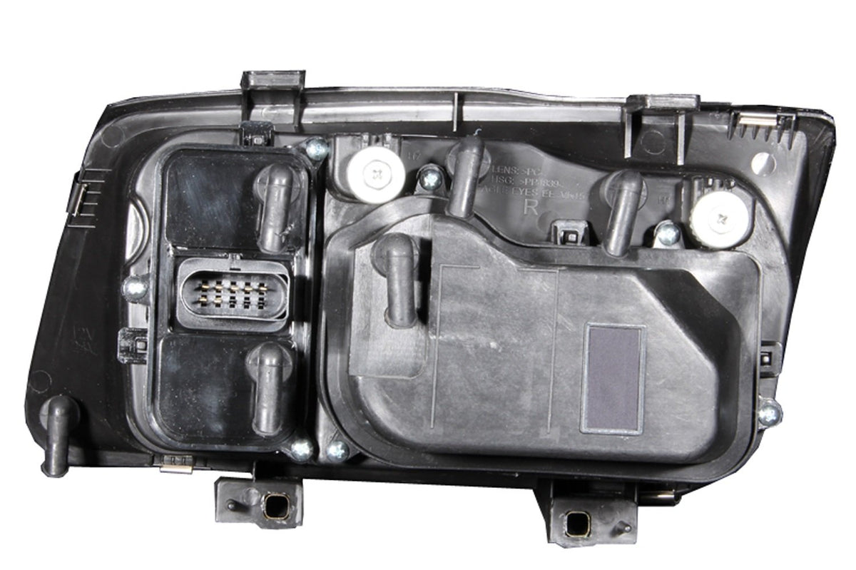 Halogen Projector Headlight Black/Clear for Volkswagen Jetta AnzoUSA 121369