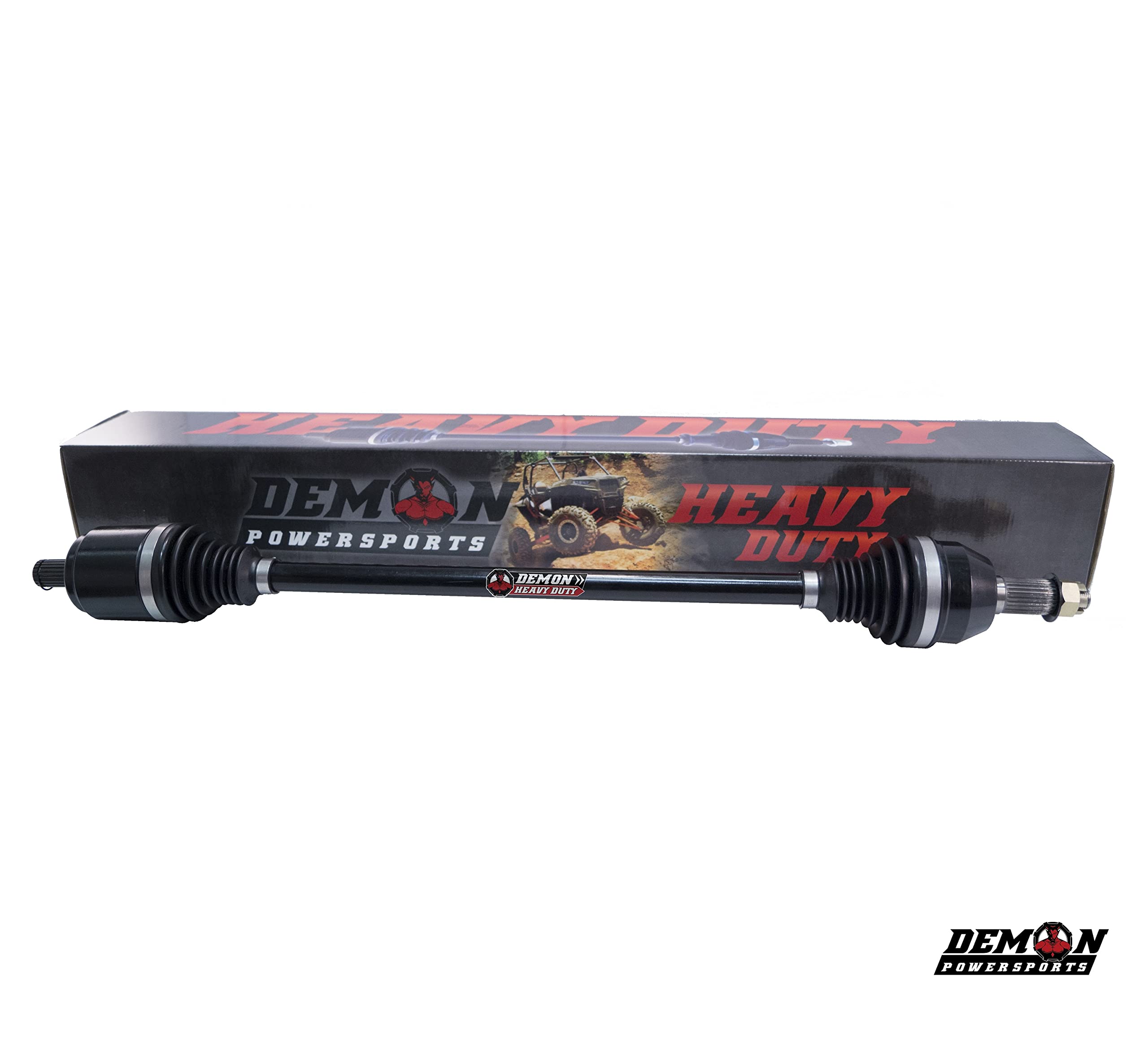 Demon Powersports Heavy Duty Front Left Lift Kit Axle for Can-Am Renegade/Outlander, Unique Boot Design, 47 Degrees Larger Swing Angle, for 4”/6”(Gen2) Super ATV Lift Kit (See Fitments in Description)