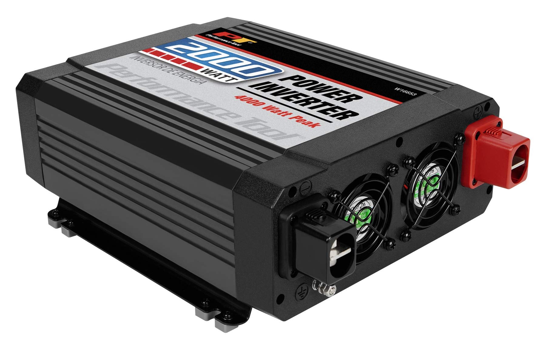 2000-Watt Performance Tool W16653 Power Inverter - Efficiently Power Your Electronics On-the-Go with this Portable Inverter