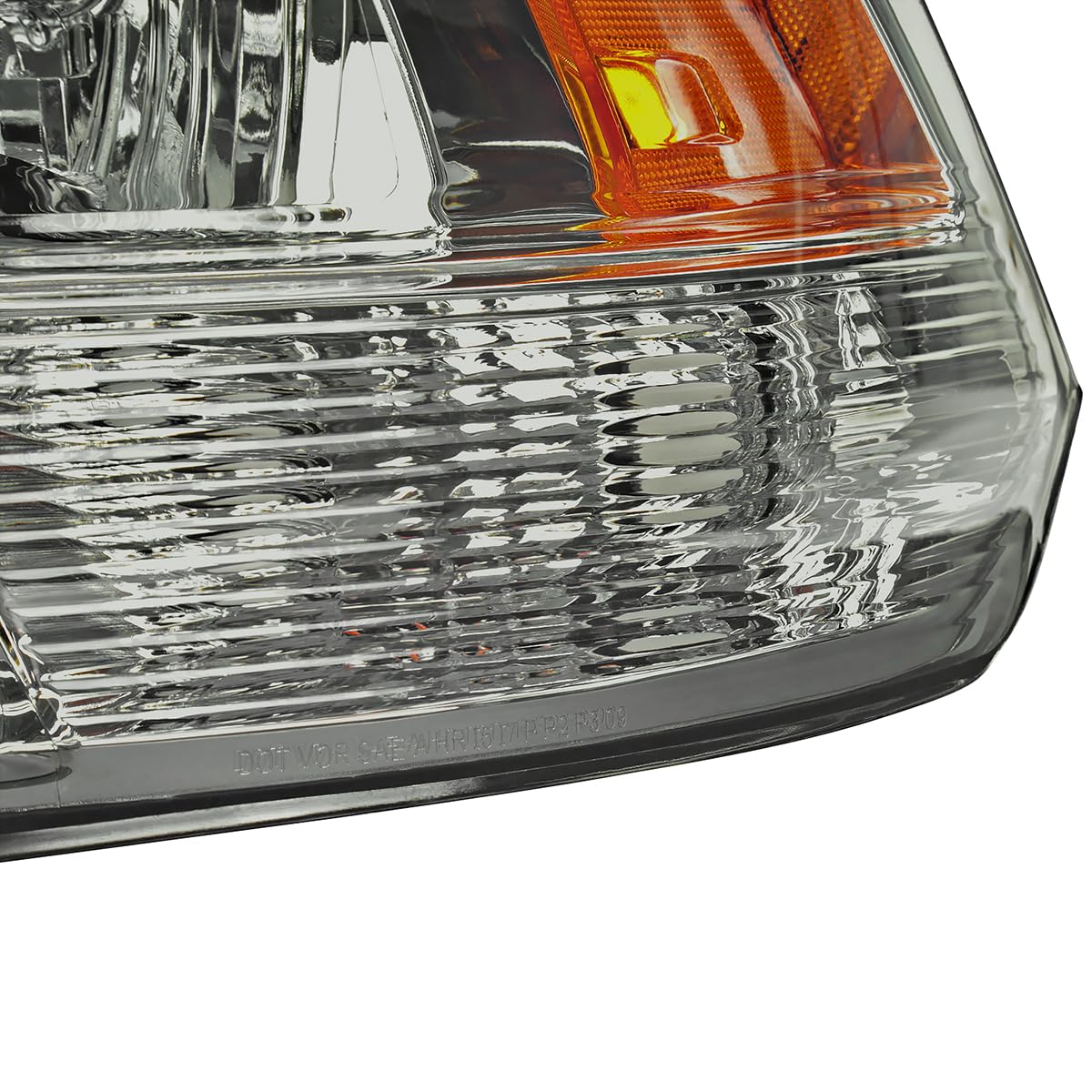 Euro Light Smoke Spec-D Tuning Quad Headlights Compatible with 2009-2018 Dodge Ram 1500