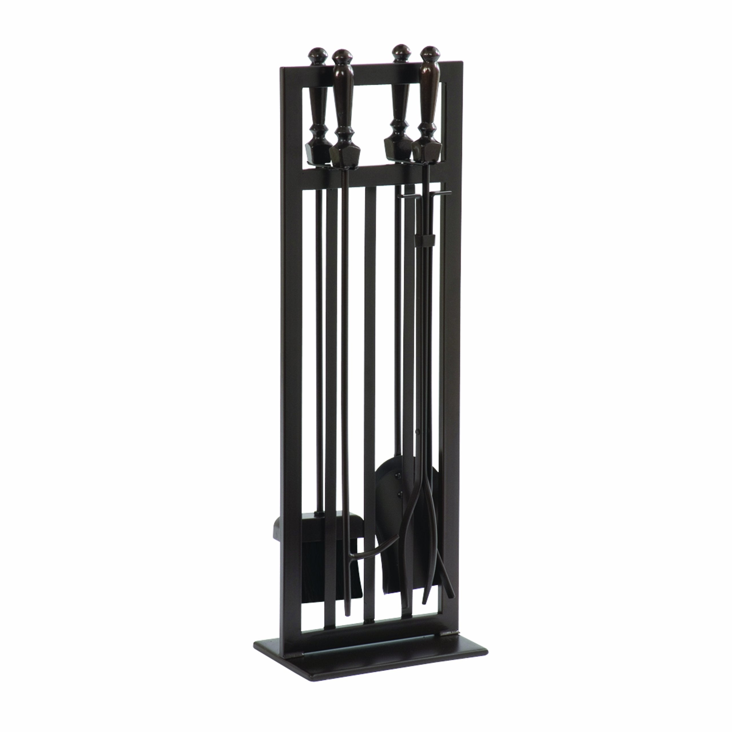 Mission Style Pleasant Hearth 5 Pc. Fireplace Toolset, Metallic