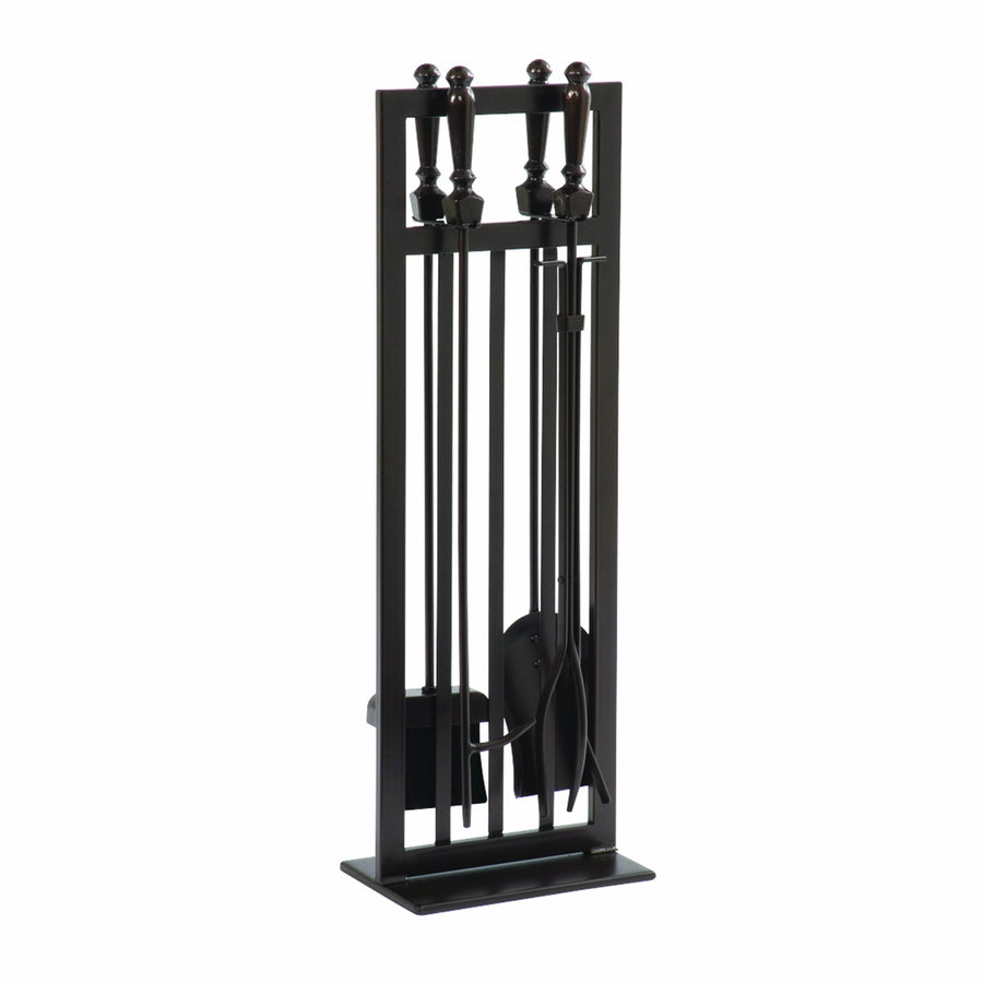Mission Style Pleasant Hearth 5 Pc. Fireplace Toolset, Metallic