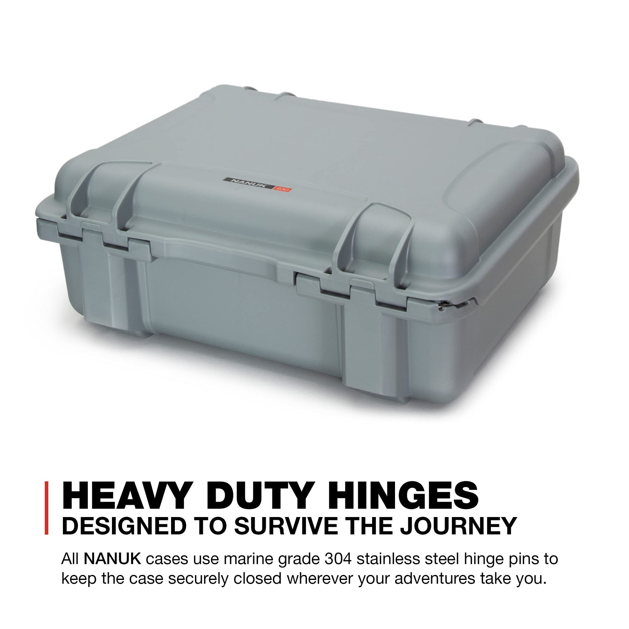 Waterproof Nanuk 930 Hard Case Empty - Silver