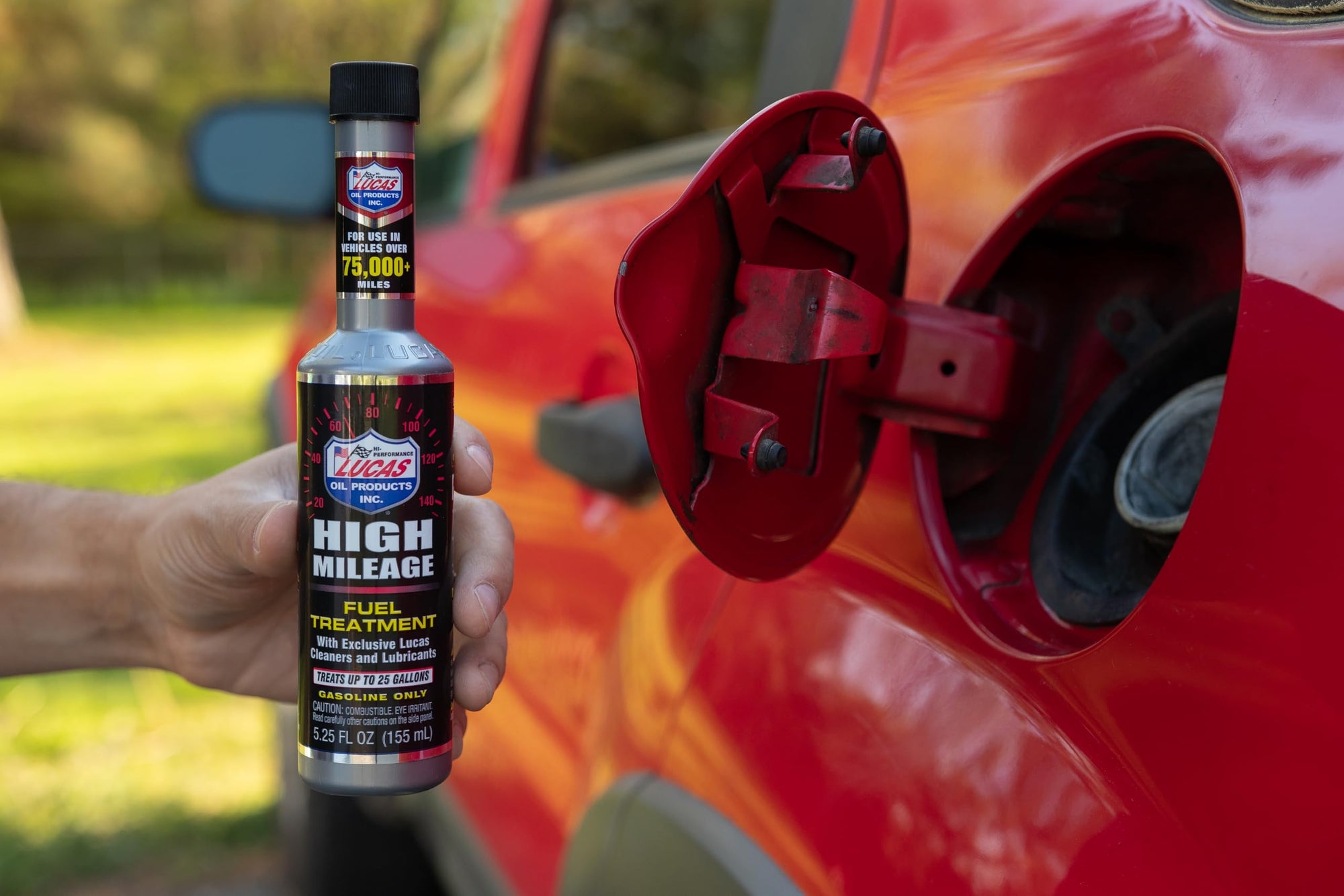 High Mileage Fuel Treatment Lucas Oil 10977 - 5.25 Ounce