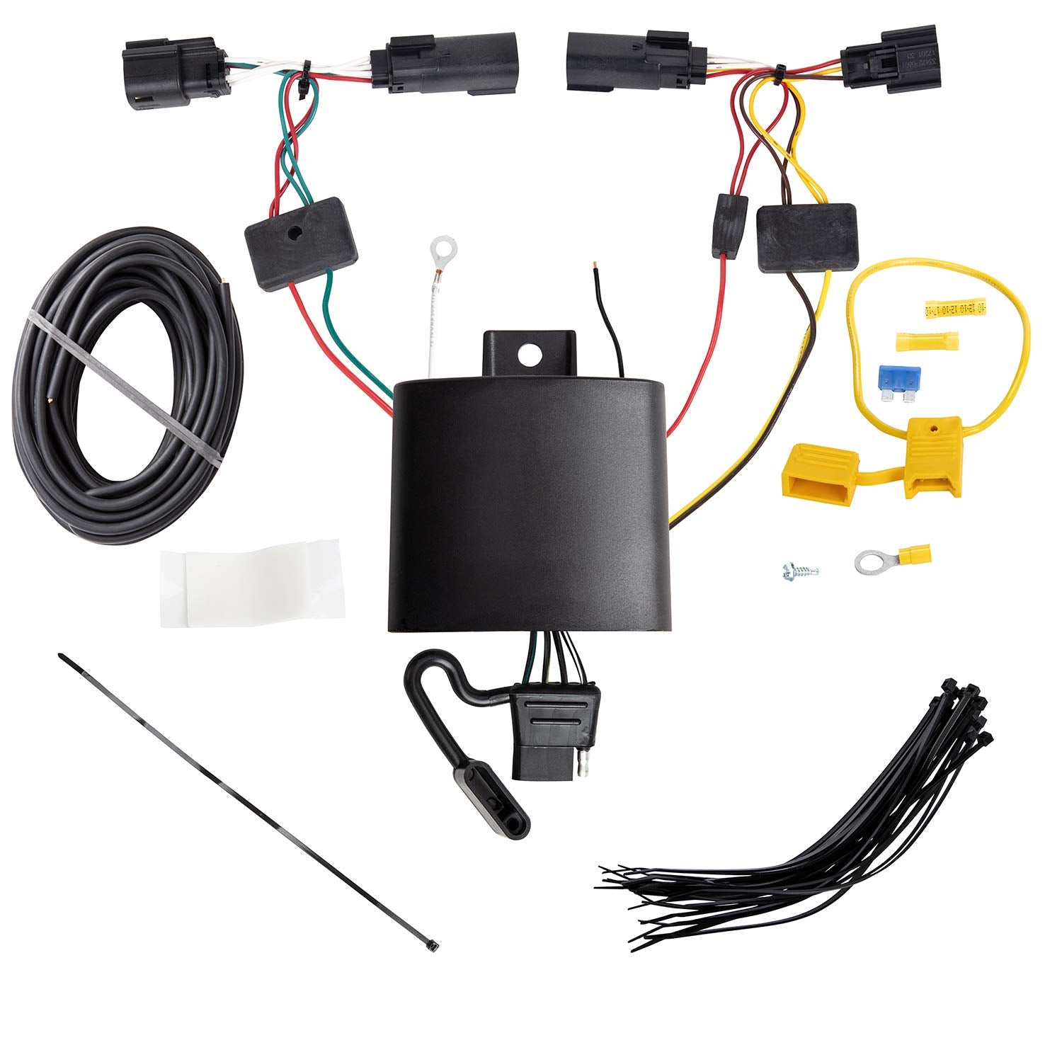 Tekonsha T-One 118779 Custom Harness, 4-Way Flat, w/Circuit Protected ModuLite® HD Module, Compatible with 2019-2023 Jeep Cherokee