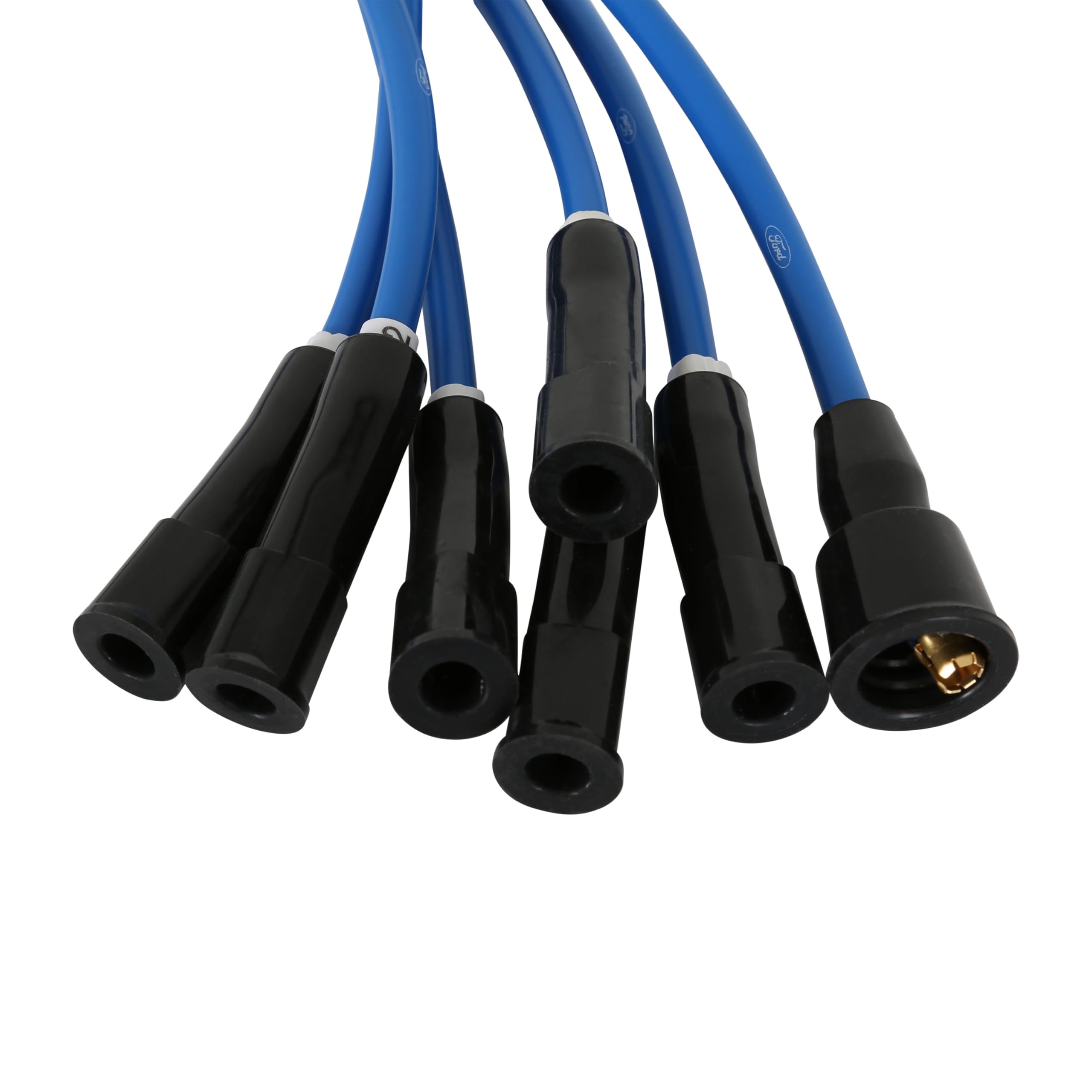 6-Cylinder Scott Drake C4DZ-12259-BL8 8mm Spark Plug Wire Set Blue