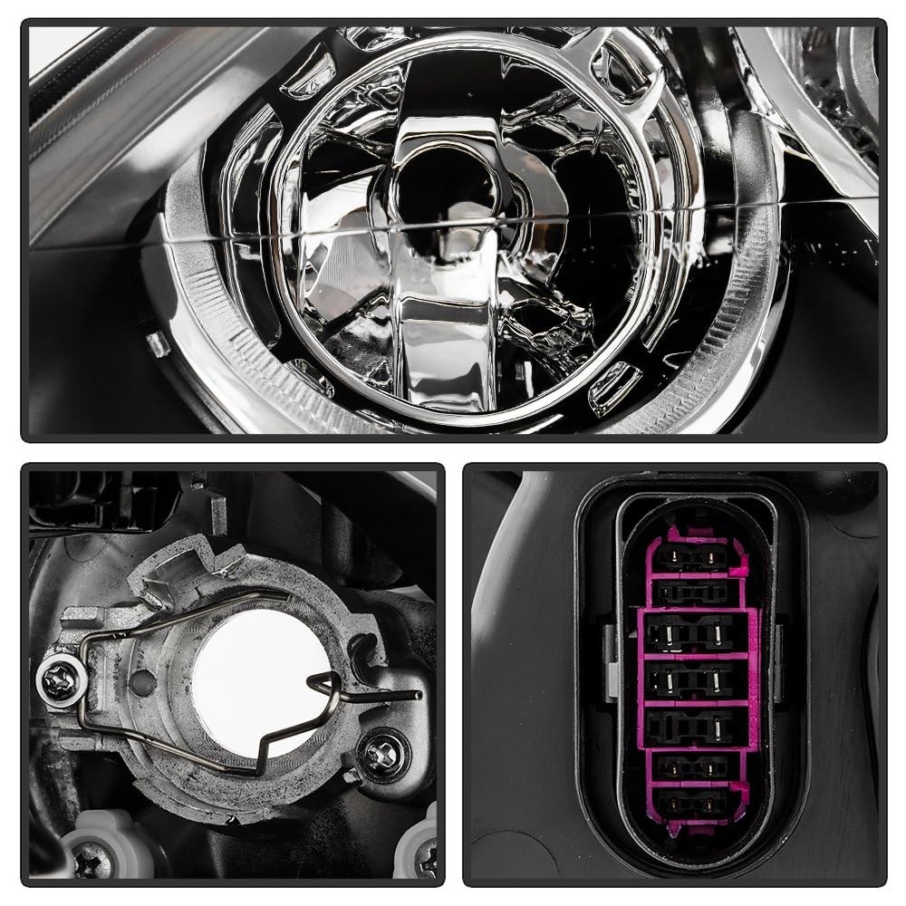 Porsche Cayenne 11-14 Spyder (POE) HID w/AFS Non-LED DRL Projector Headlights - OE Grey Left