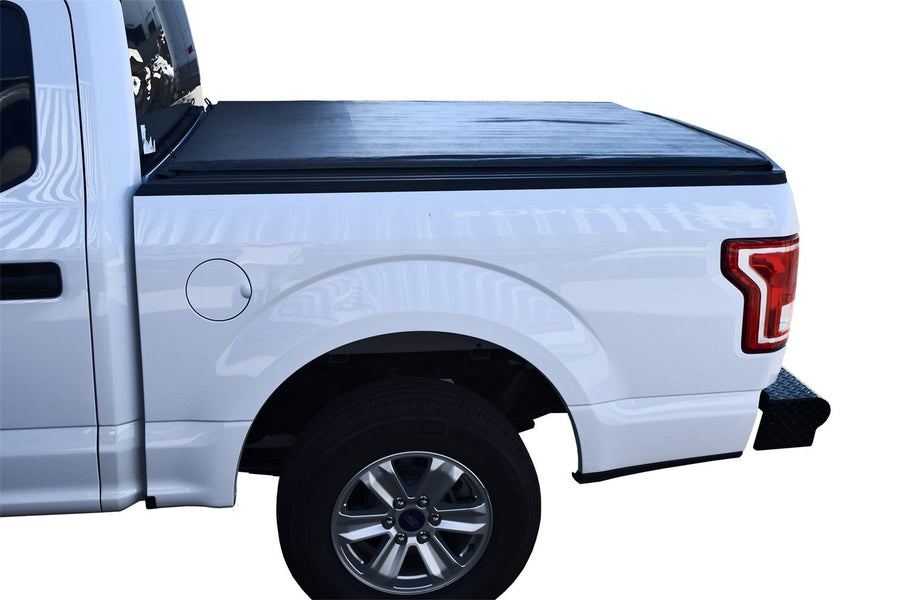 Tonneau Cover Black Steelcraft TN34013 With Cargo Channel System Roll-Up Tonneau Cover