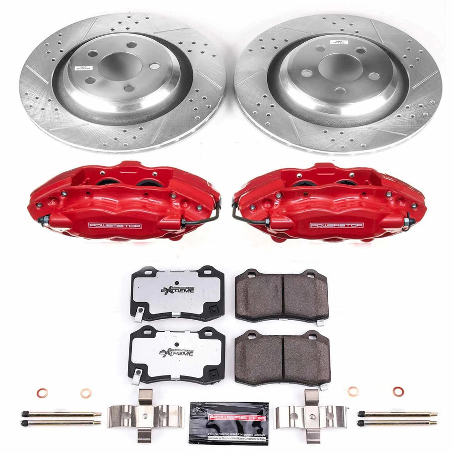 Power Stop Rear KC4583-26 Z26 Street Warrior Brake Kit Chrysler Dodge For Chrysler 300, Dodge Challenger, Dodge Charger, Dodge Magnum [Model Specific]