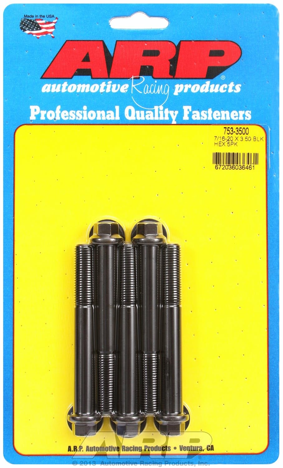 Hex ARP (753-3500) Oxide Bolt, Black